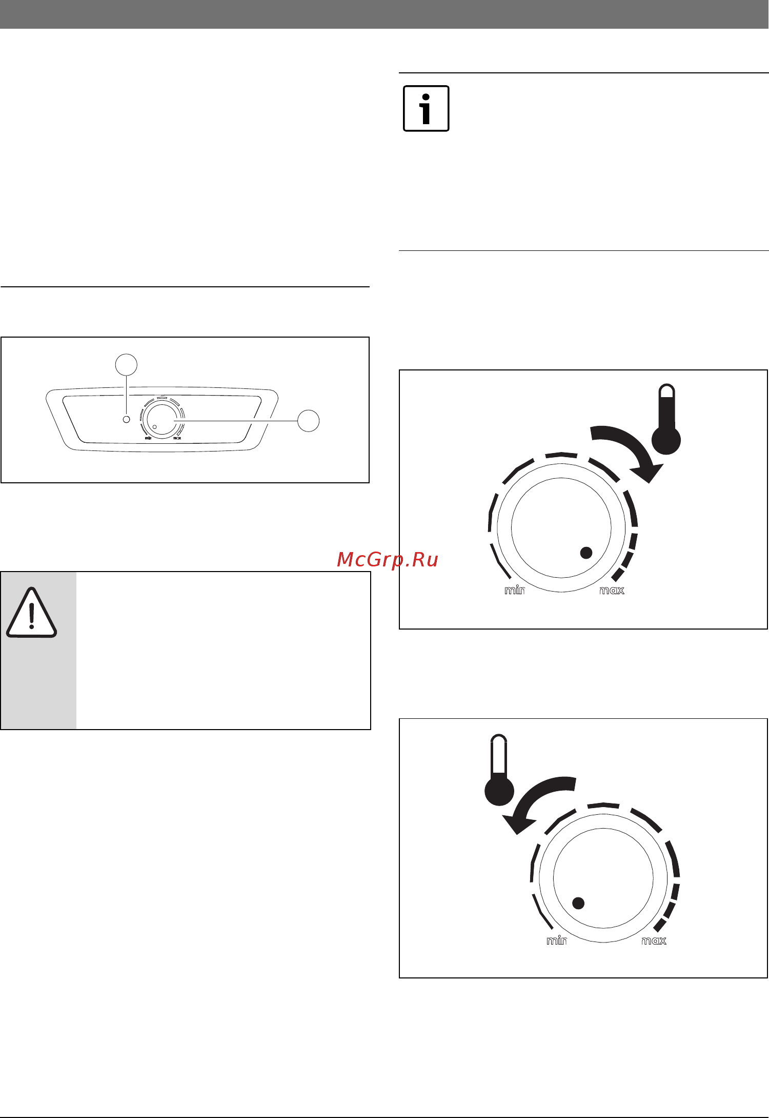 Bosch Tronic 6000T ES 100 5 2000W BO H1X-CTWRB [11/16] Регулировка температуры горячей воды
