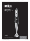 Braun MQ785 PATISSERIE PLUS 0X22111090 Инструкция по эксплуатации