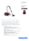 Philips PERFORMER ACTIVE FC8589/01 КРАСНЫЙ, ЧЕРНЫЙ Инструкция по эксплуатации