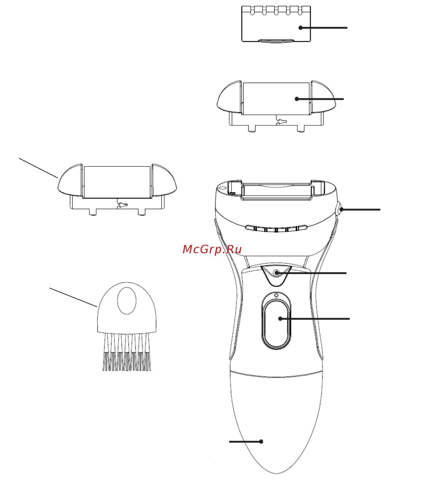 Polaris PSR 1012 [12/28] Щіточка для чищення