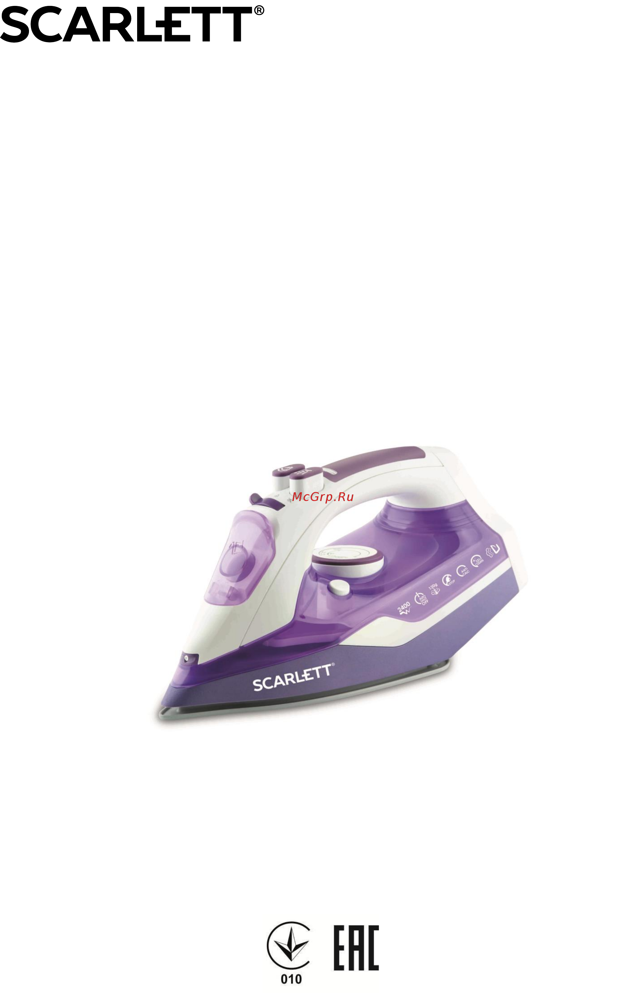 Scarlett SC-SI30K14 Фиолетовый Инструкция по эксплуатации онлайн