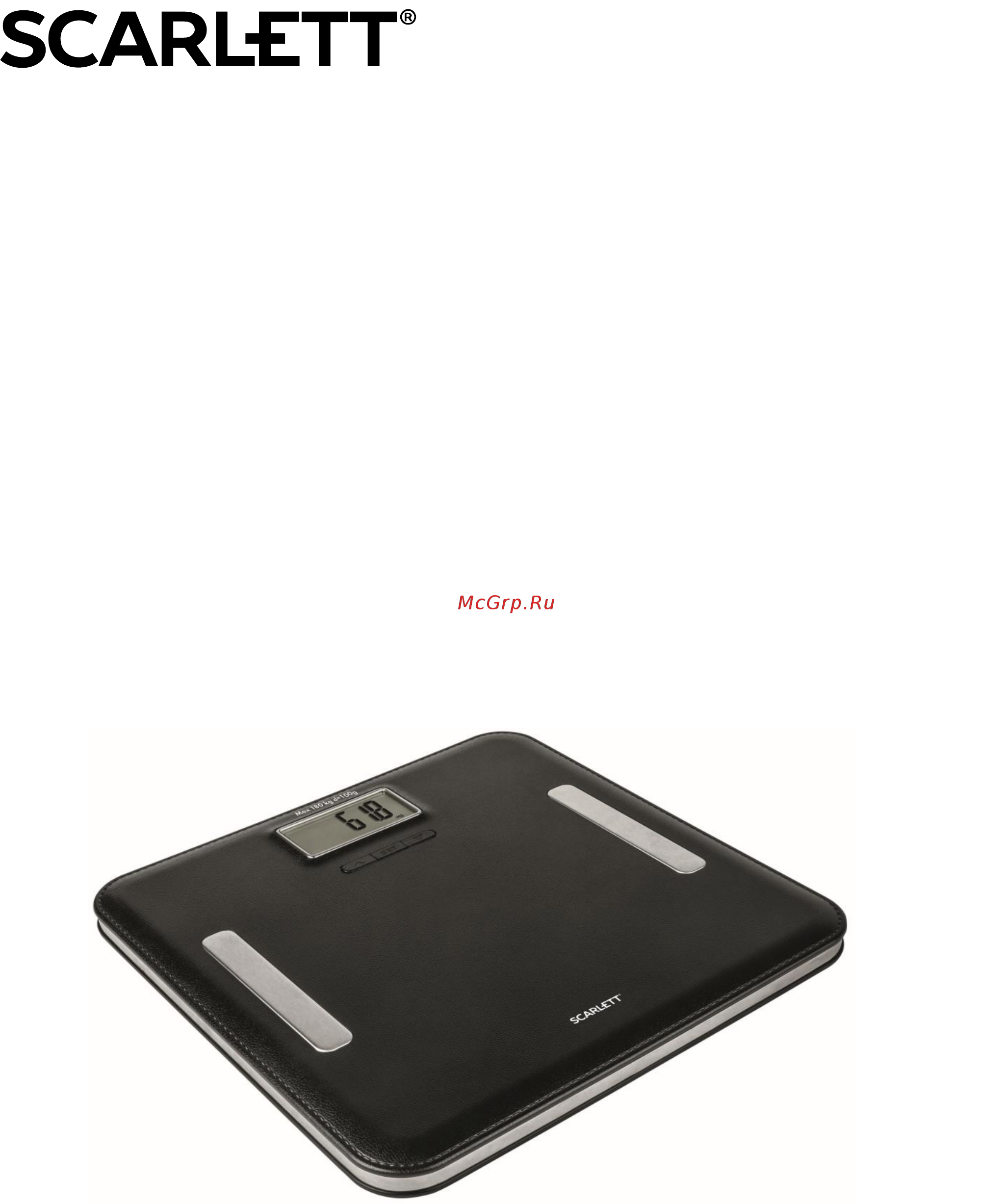 Scarlett SC-BS33ED81 Черные Инструкция по эксплуатации онлайн