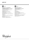 Whirlpool ADP 321 WH Инструкция по эксплуатации