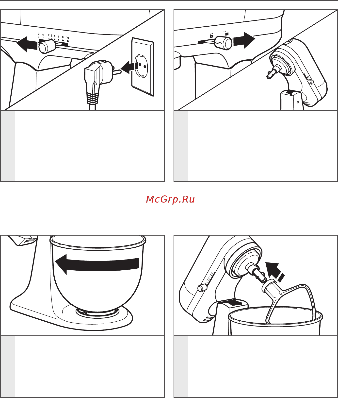 KitchenAid Mini 5KSM3311XEBM Черный [9/17] Использование настольного миксера