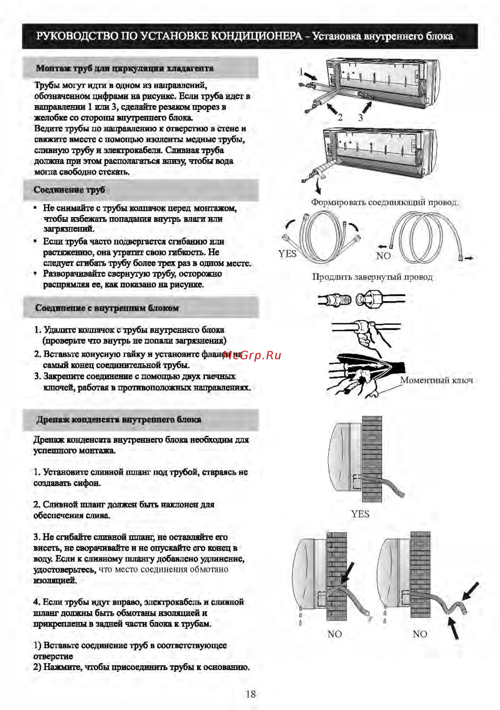 Shivaki ION SSH-I307BE Белый [20/31] Руководство по установке кондиционера установка внутреннего блока