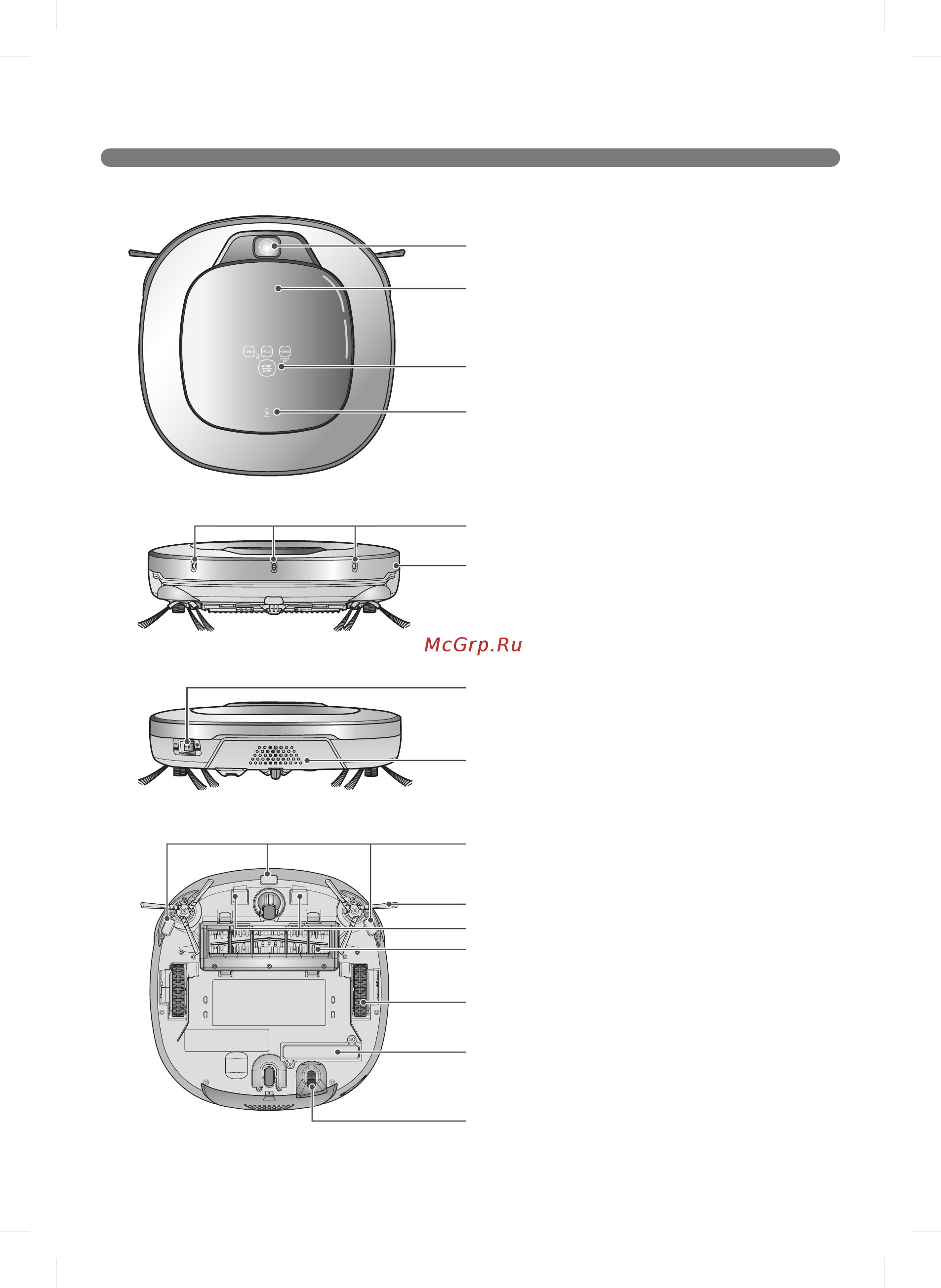 LG HOM-BOT VR6570LVMB [10/47] Устройство робота робот пылесос