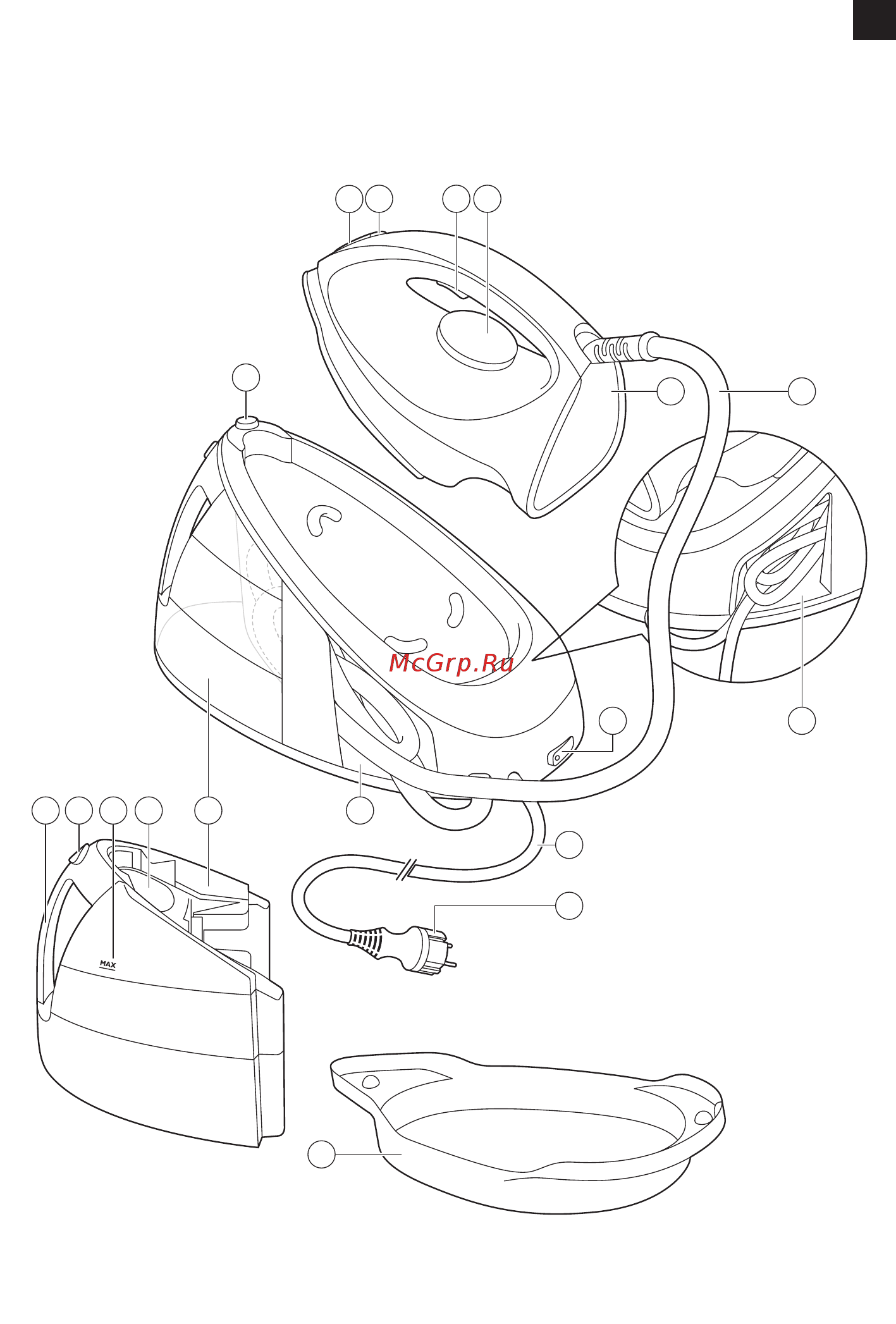Philips GC9245 Инструкция по эксплуатации онлайн 3/154 70295