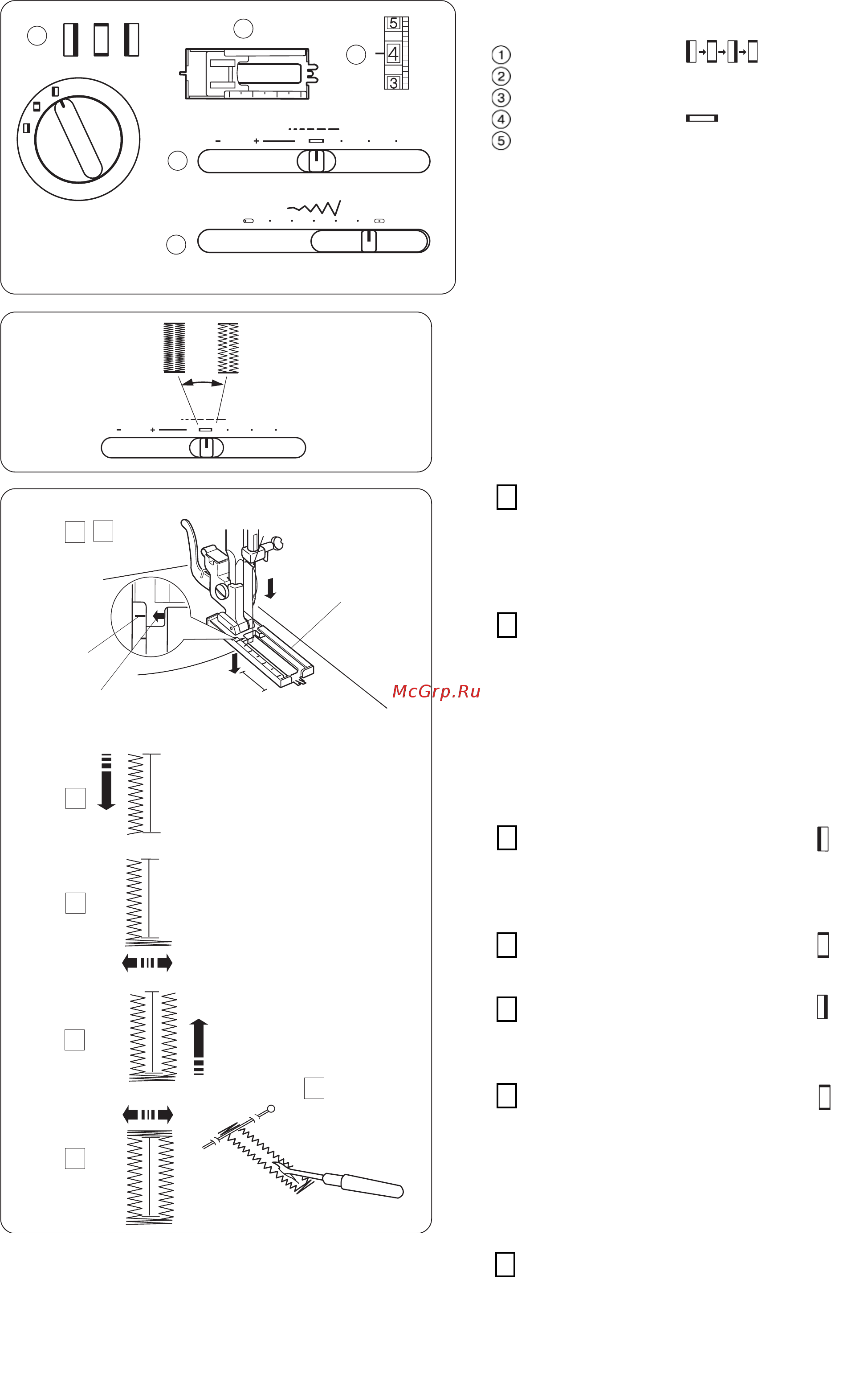Janome 415 белый [21/32] Изготовление петли