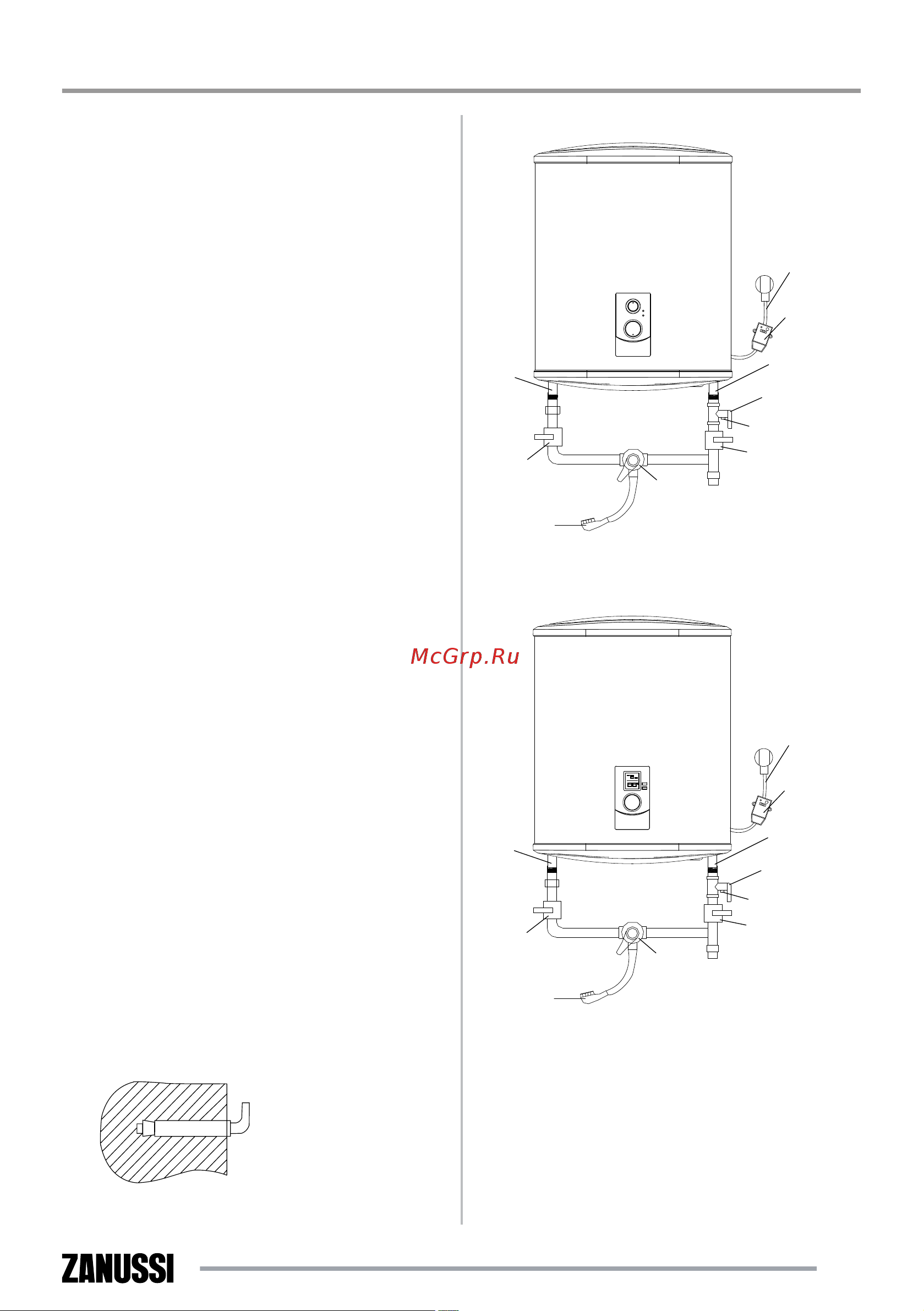 Zanussi Smalto ZWH/S 30 Smalto DL [5/24] Монтаж водонагревателя