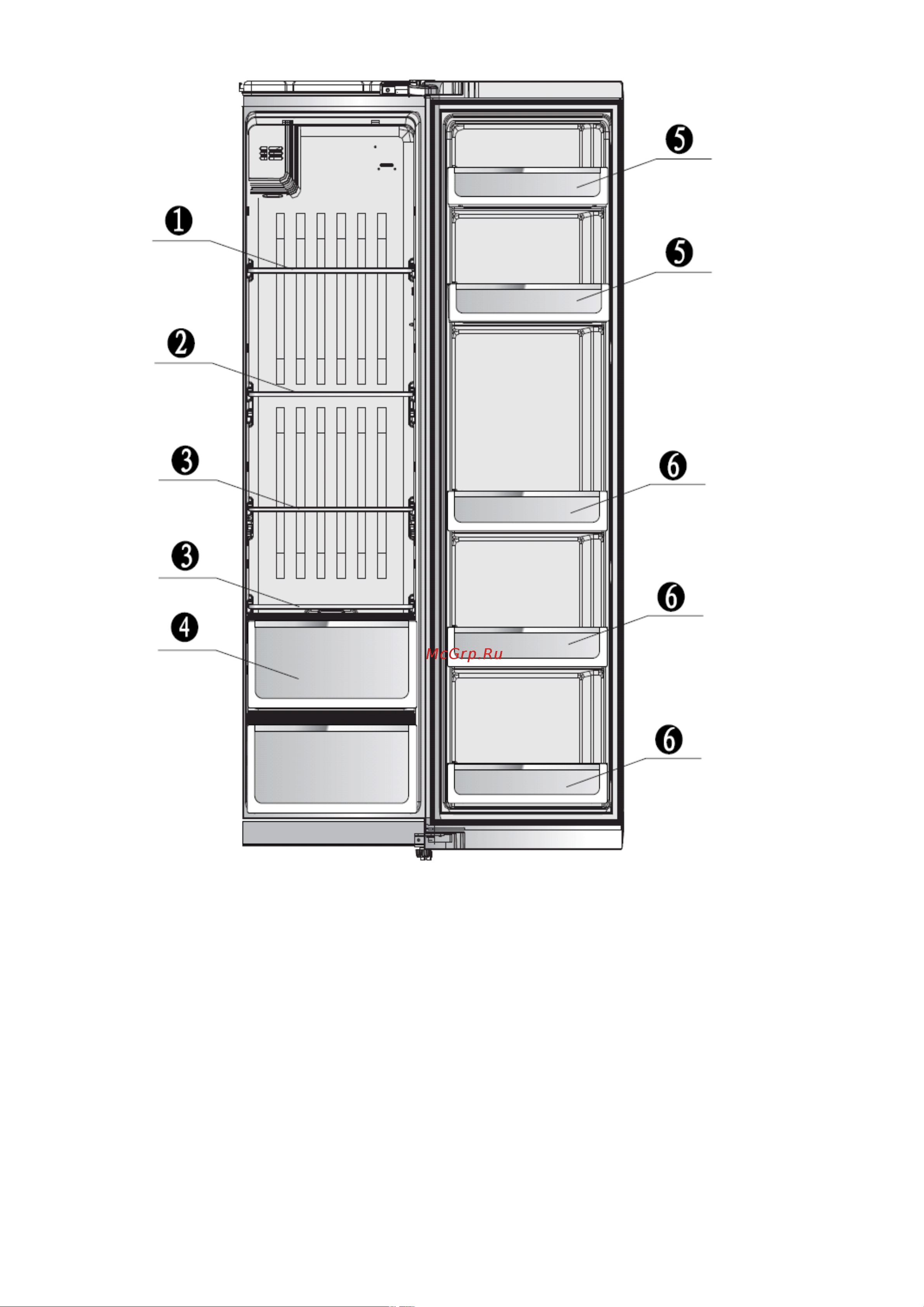 Shivaki SBS-550DNFWGL [13/22] Техническое обслуживание и уход за холодильником