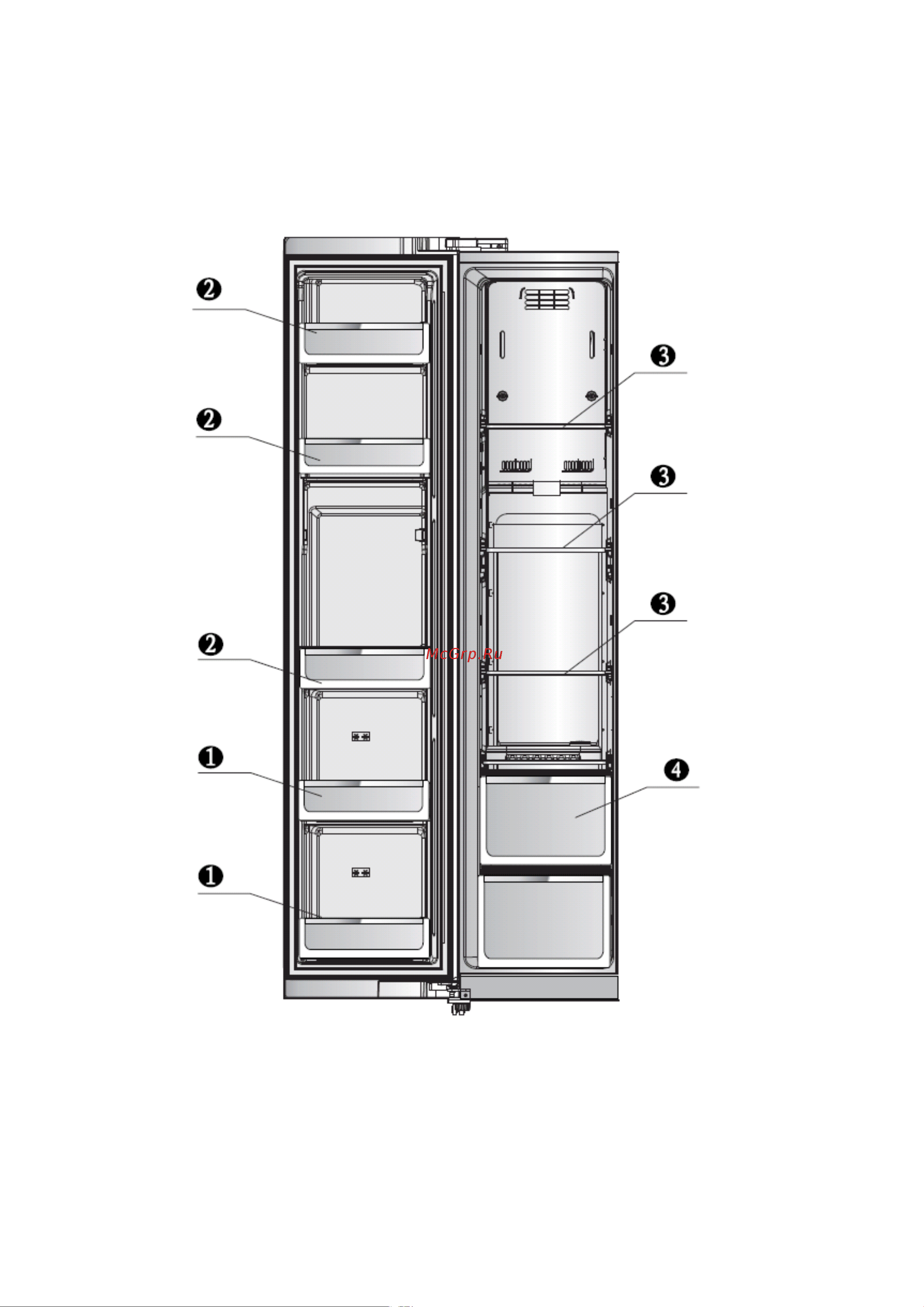 Shivaki SBS-550DNFWGL [14/22] Выключение холодильника