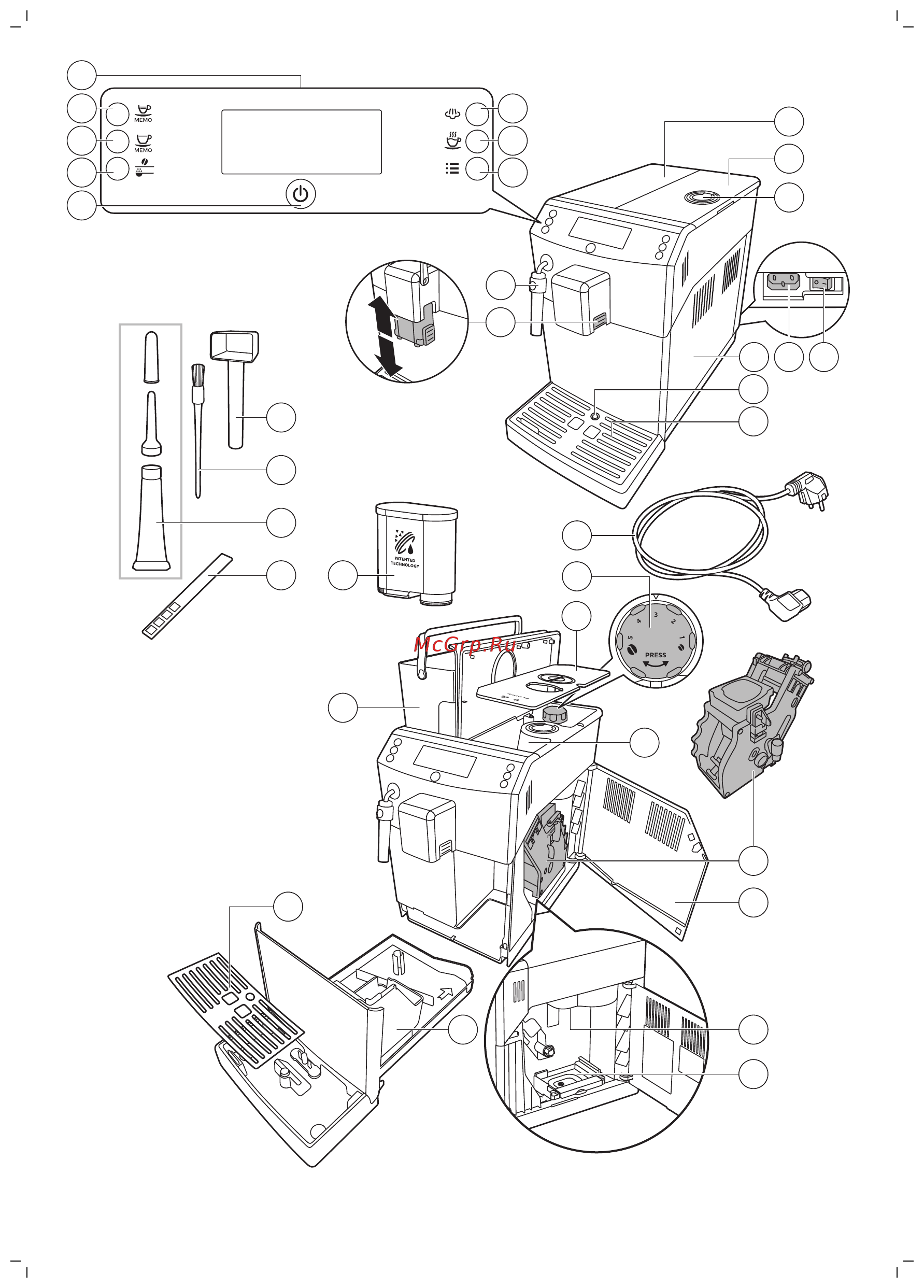 Philips 4000 series EP4050/10 Серебристая Инструкция по эксплуатации онлайн [2/26] 303416