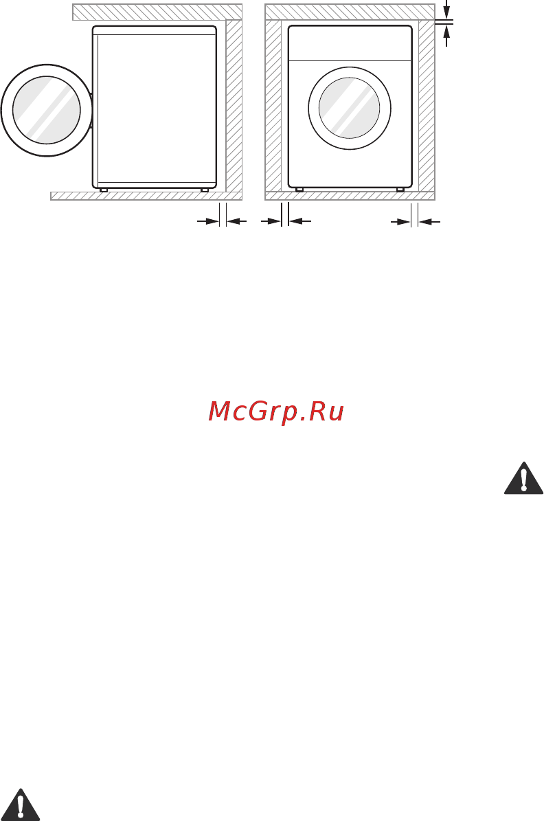 LG F4H9VS2S [12/52] Требования к месту установки