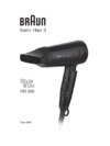 Braun HD 350 черный Инструкция по эксплуатации