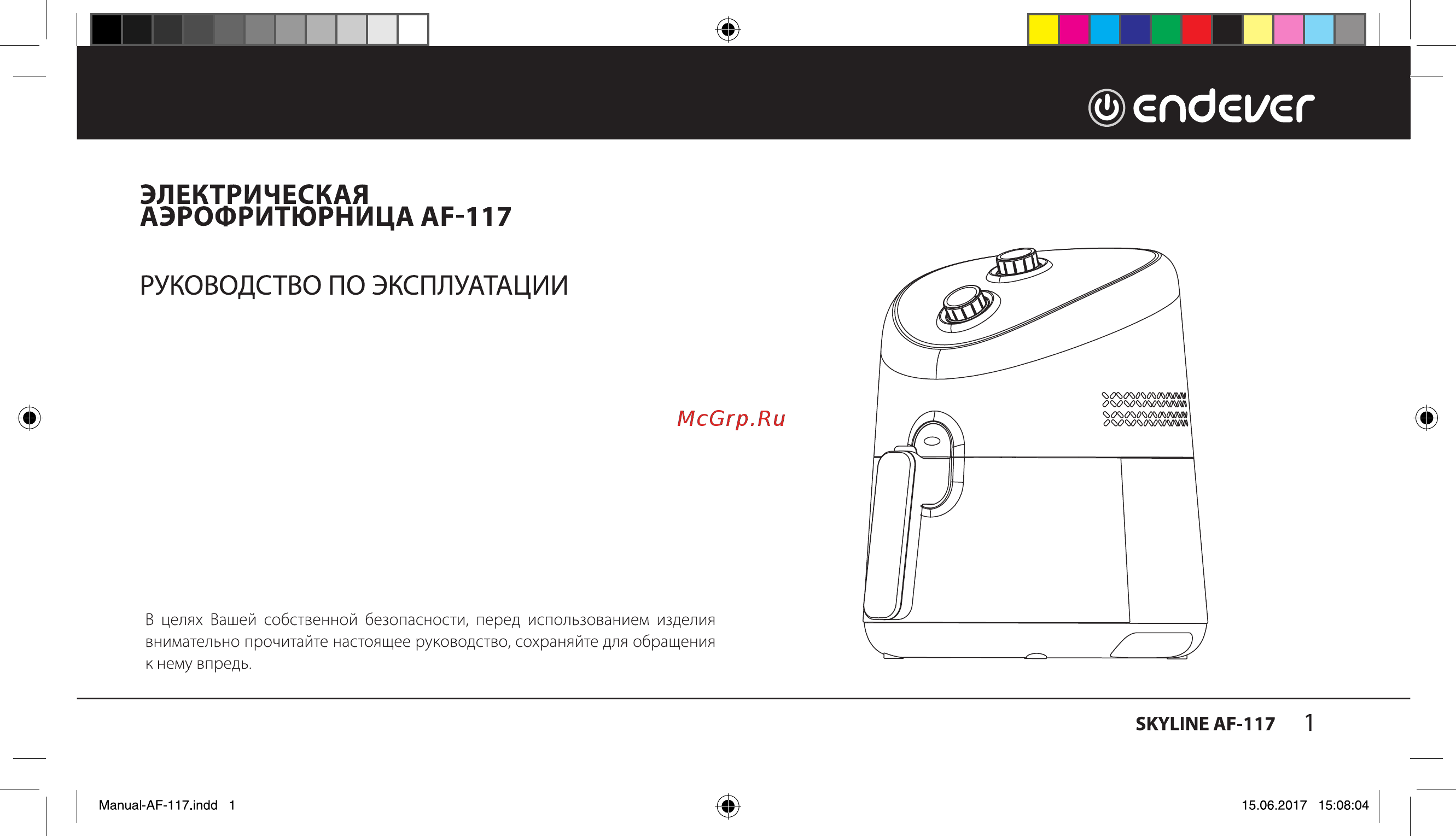 Endever Skyline AF-117 Инструкция по эксплуатации онлайн