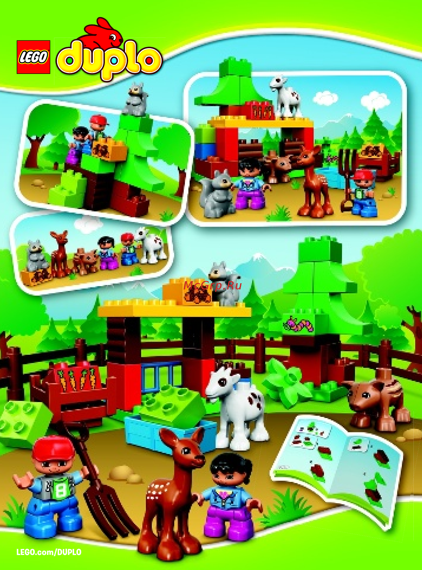 Lego DUPLO Town Лесные животные (10582) Инструкция по эксплуатации онлайн