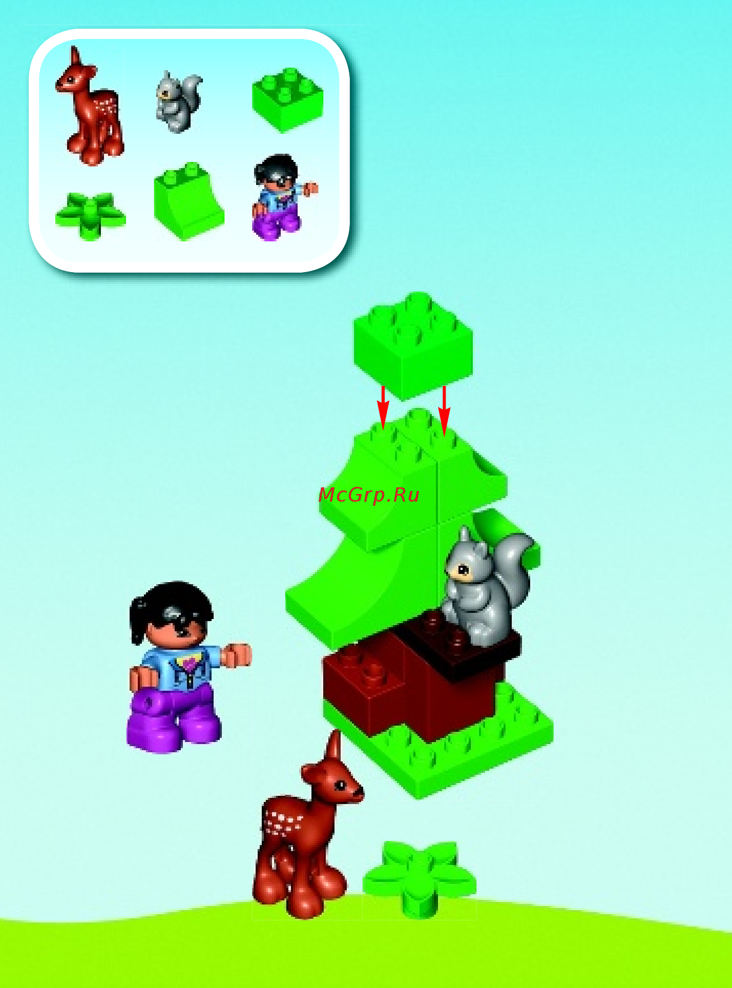 Lego DUPLO Town Лесные животные (10582) Инструкция по эксплуатации онлайн [4/15] 304745