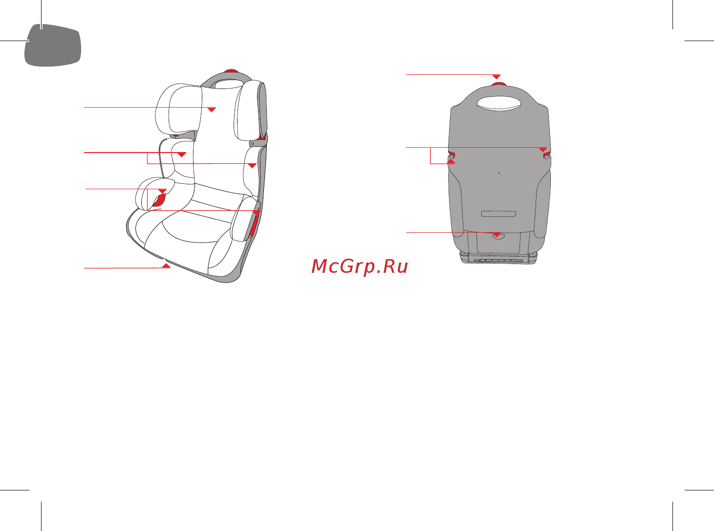 Hauck BODYGUARD ГРУППА 2/3, BLACK, GREY Инструкция по эксплуатации онлайн [12/56] 304929