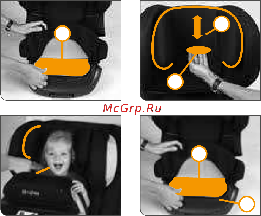Cybex Juno Fix группа 1, Black, Grey [7/24] Adjustiіg tї the bїdв siгe