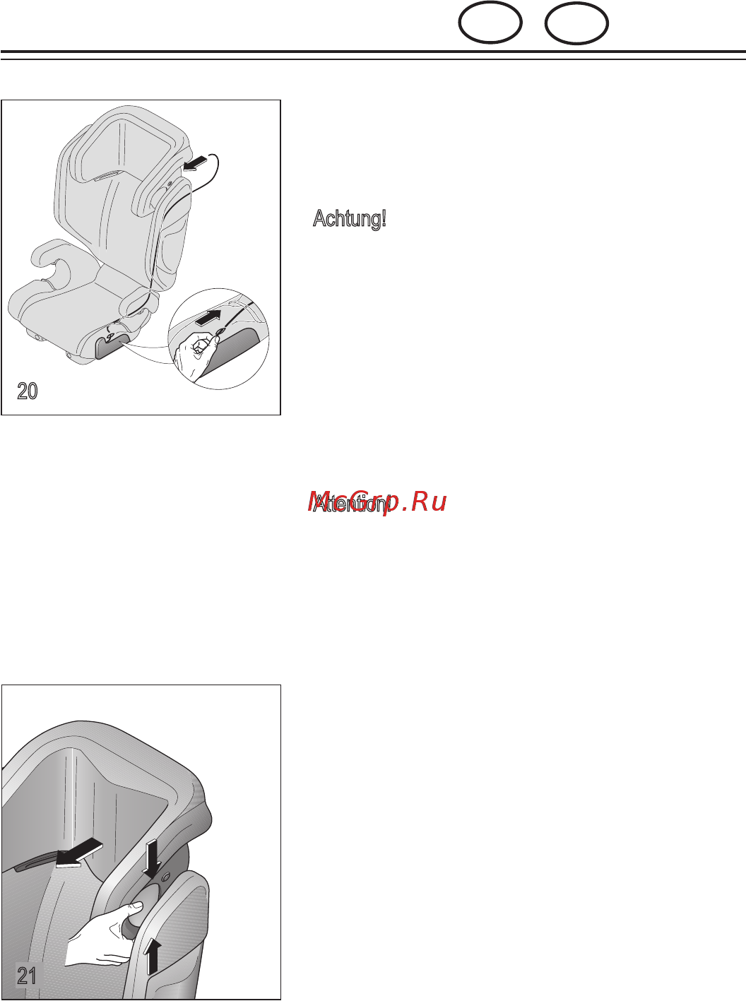 Recaro Monza Nova 2 Seatfix группа 2/3, Черный-Синий Инструкция по эксплуатации онлайн [15/54] 304991