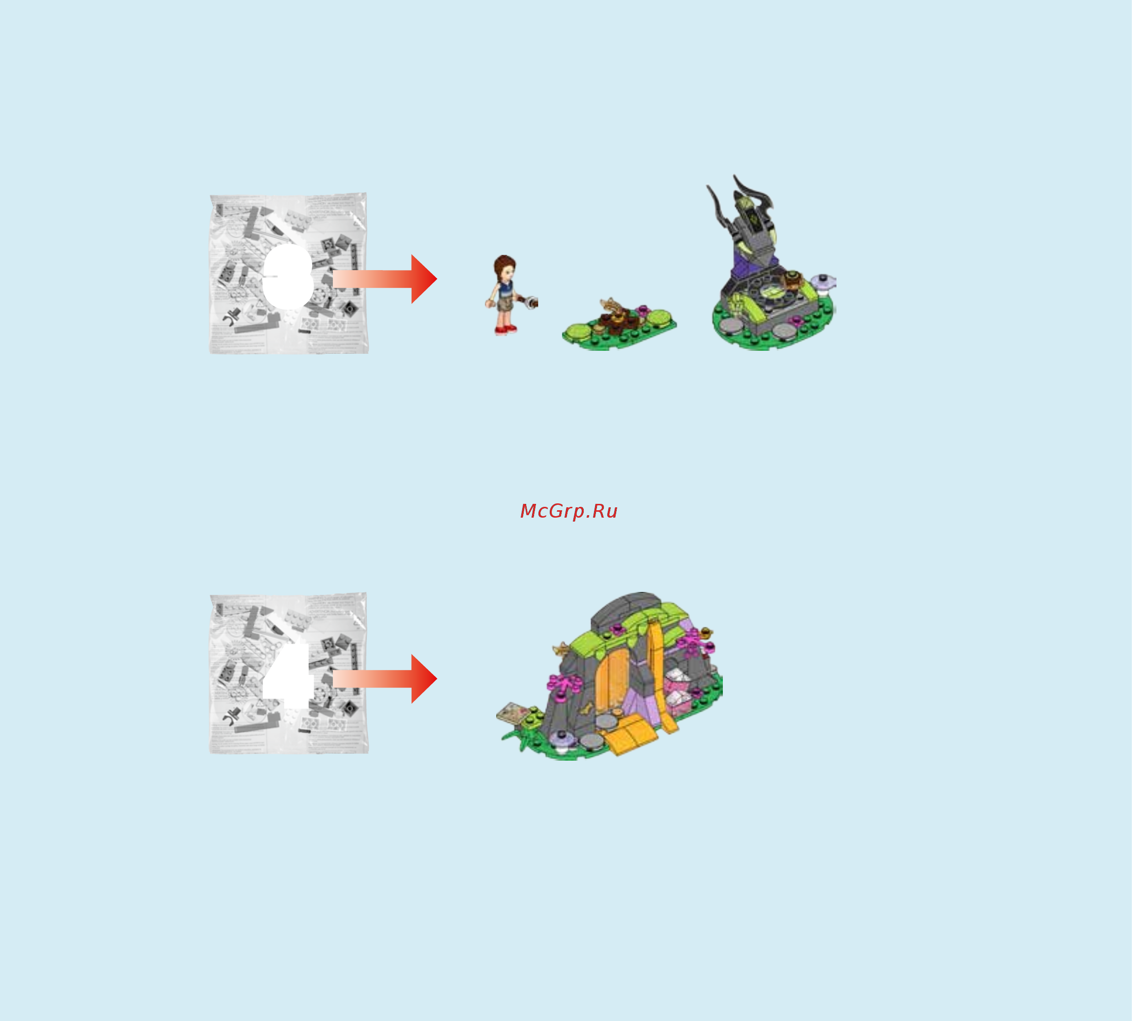 Lego Elves Лавовая пещера дракона огня (41175) Инструкция по эксплуатации онлайн [2/59] 305051