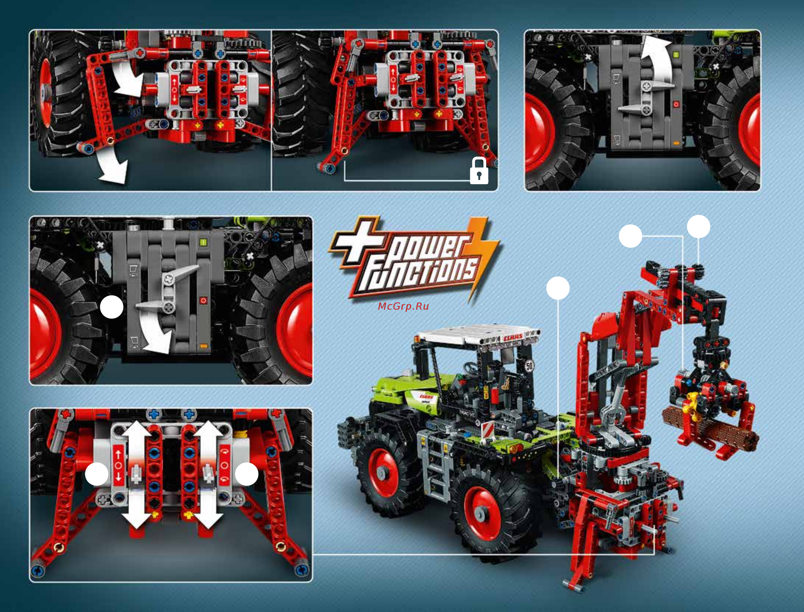 Lego Technic CLAAS XERION 5000 TRAC VC (42054) Инструкция по эксплуатации онлайн [332/340] 305078