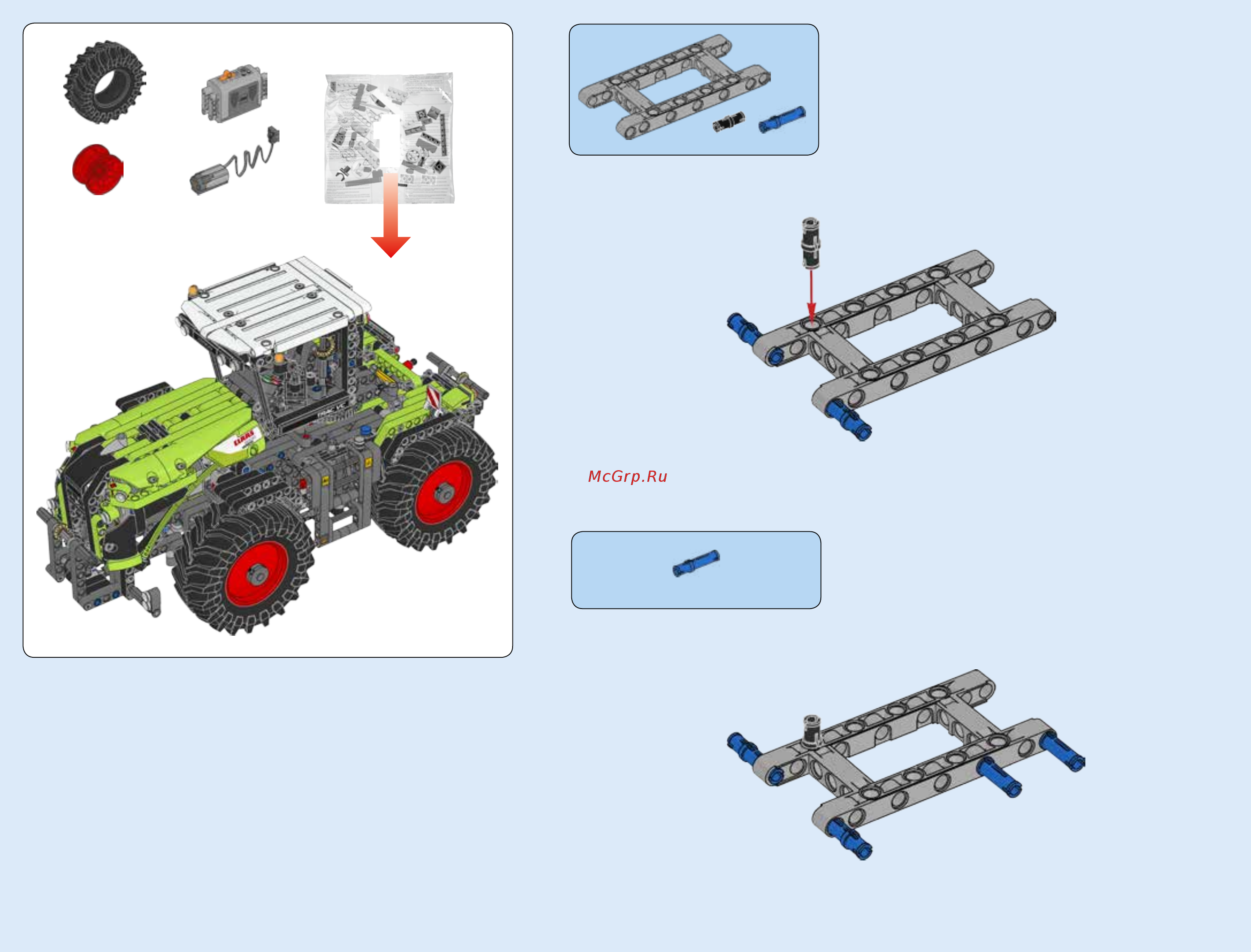 Lego Technic CLAAS XERION 5000 TRAC VC (42054) Инструкция по эксплуатации онлайн [6/340] 305078