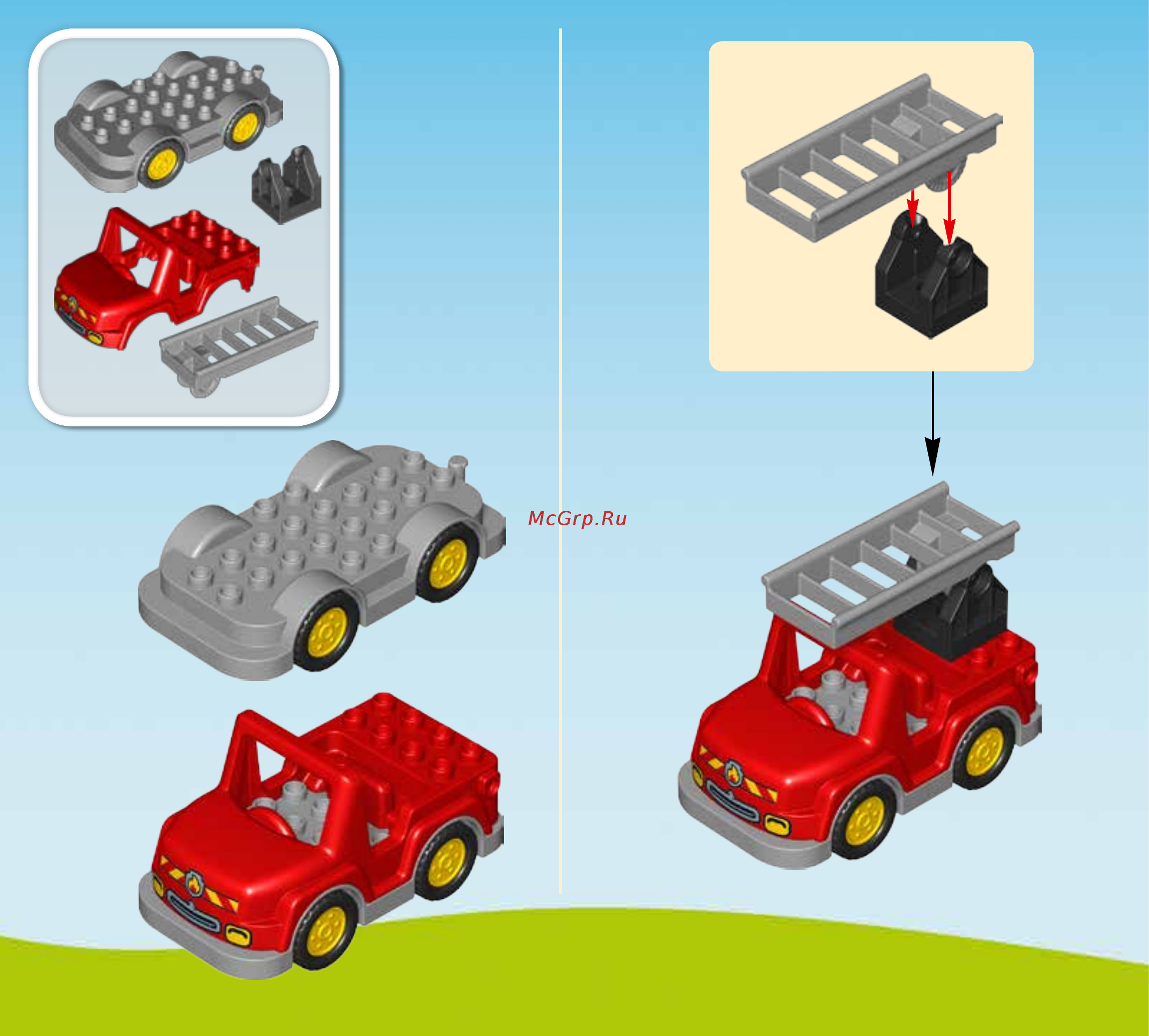 Lego DUPLO Town Пожарная станция (10593) Инструкция по эксплуатации онлайн [6/23] 305097