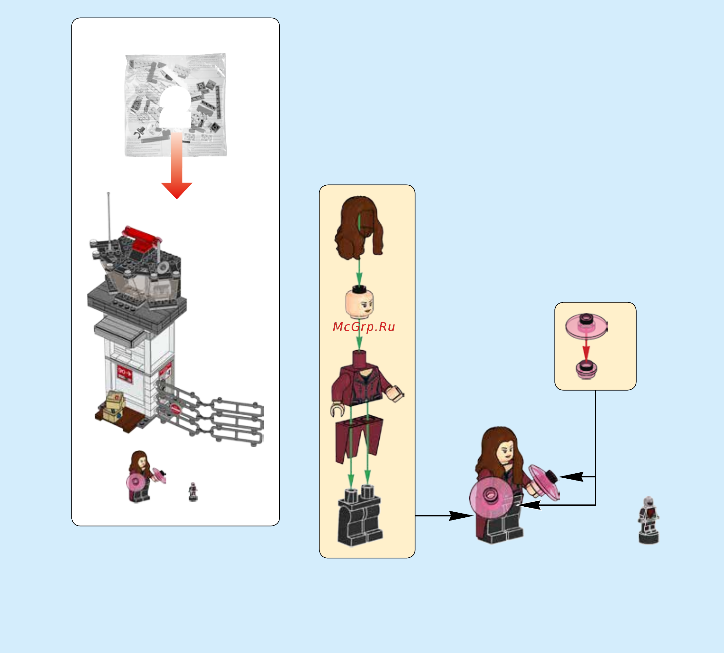 Lego Super Heroes Сражение в аэропорту (76051) Инструкция по эксплуатации онлайн [29/163] 305102