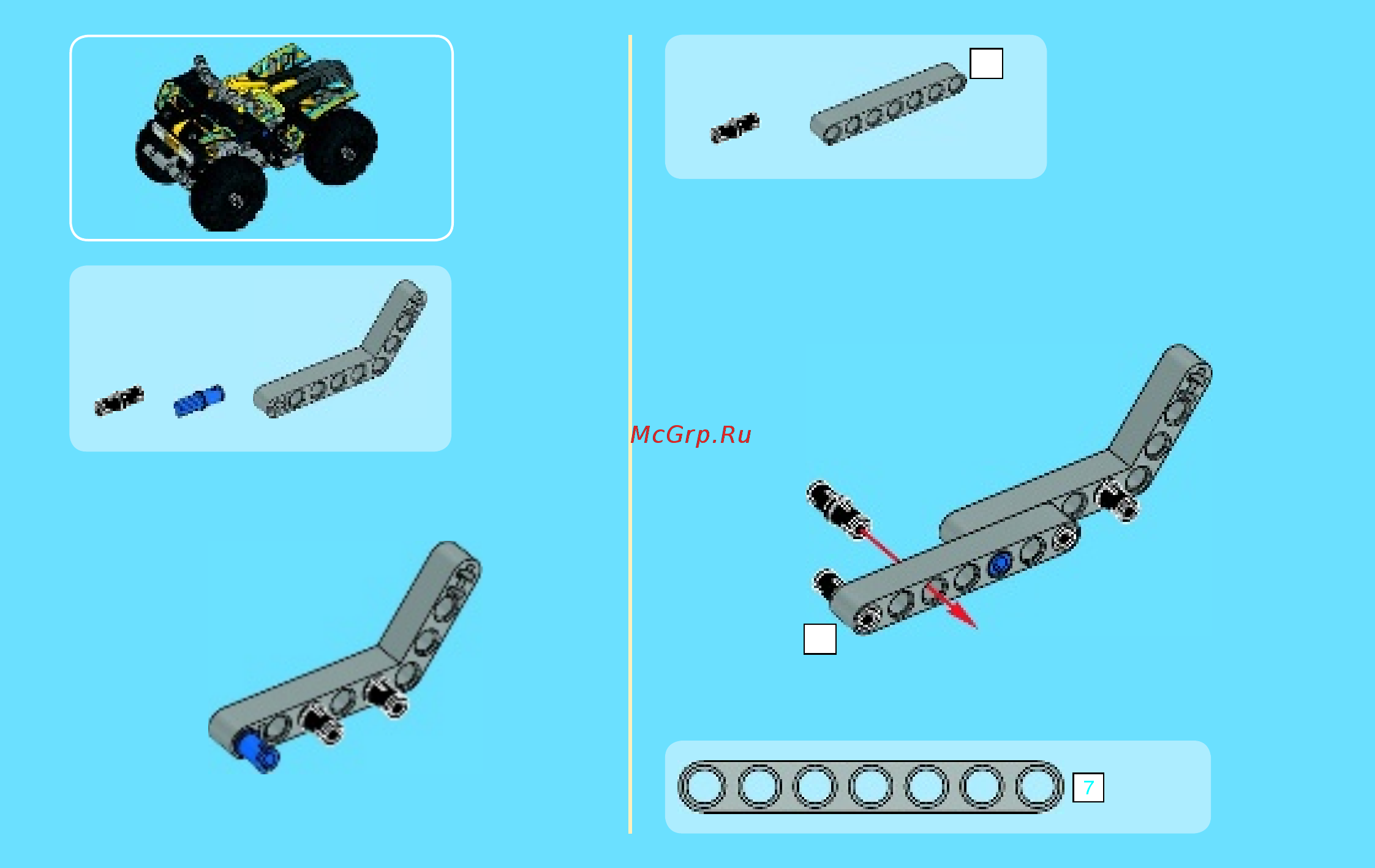 Lego Technic Квадроцикл (42034) Инструкция по эксплуатации онлайн [3/59] 305114