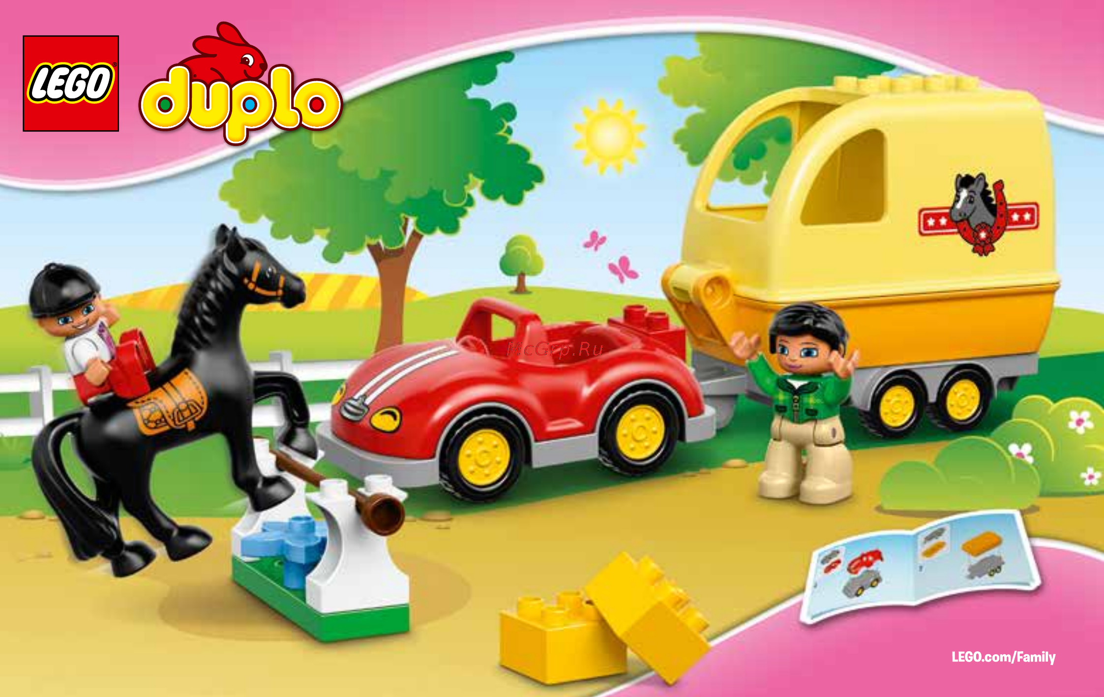 Lego DUPLO Town Трейлер для лошадок (10807) Инструкция по эксплуатации онлайн