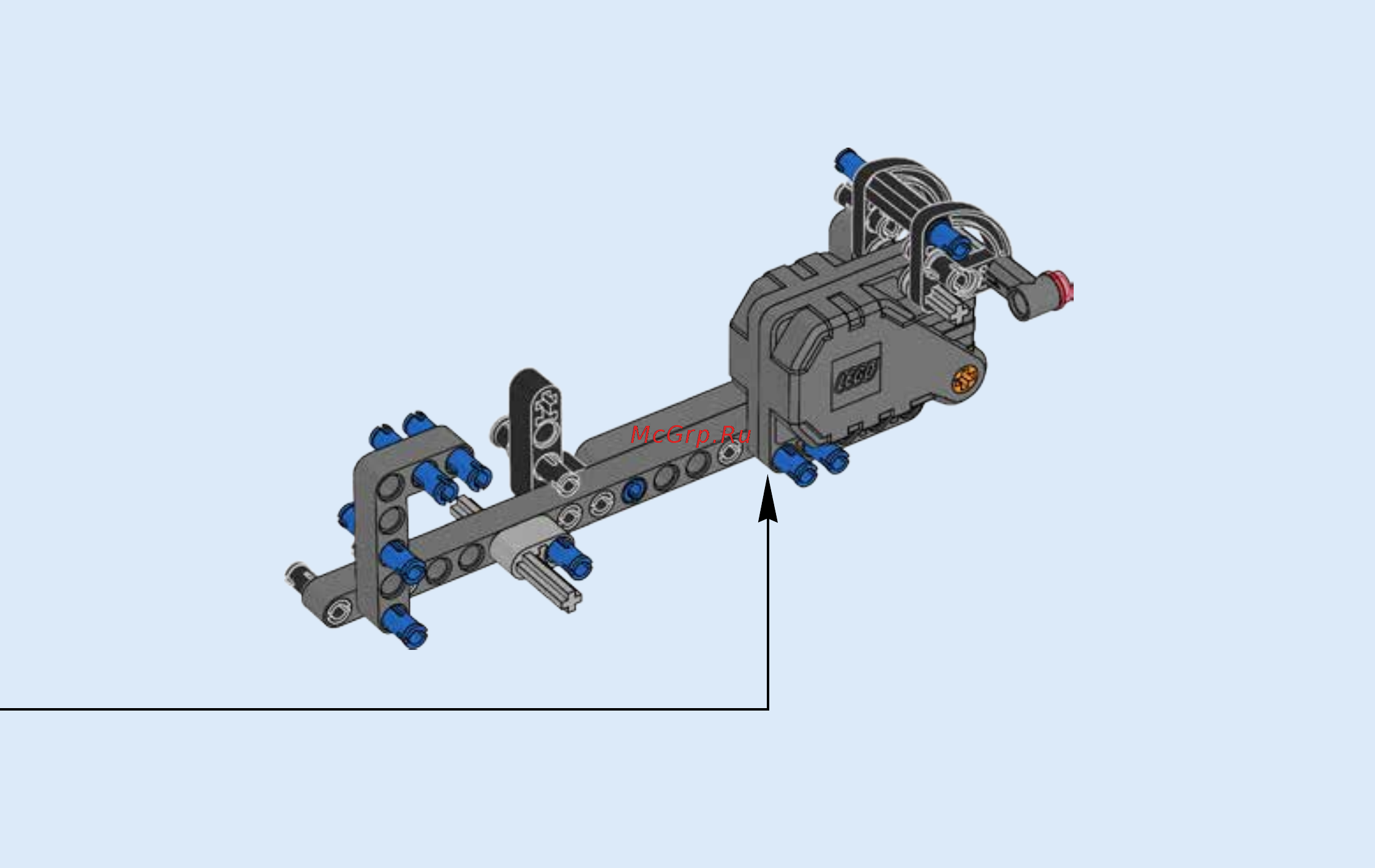 Lego Technic Гоночный автомобиль для побега (42046) Инструкция по эксплуатации онлайн [12/55] 305125