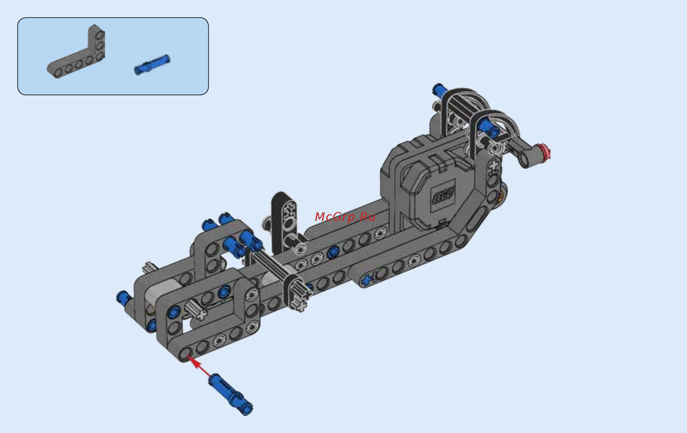 Lego Technic Гоночный автомобиль для побега (42046) Инструкция по эксплуатации онлайн [20/55] 305125