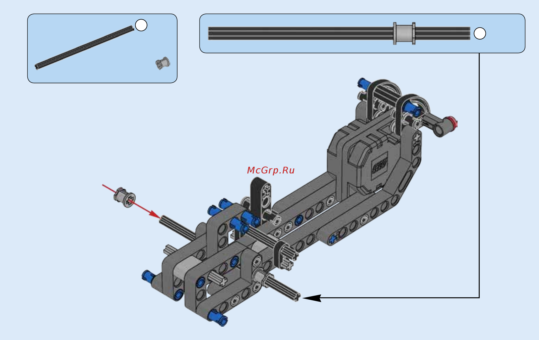 Lego Technic Гоночный автомобиль для побега (42046) Инструкция по эксплуатации онлайн [21/55] 305125