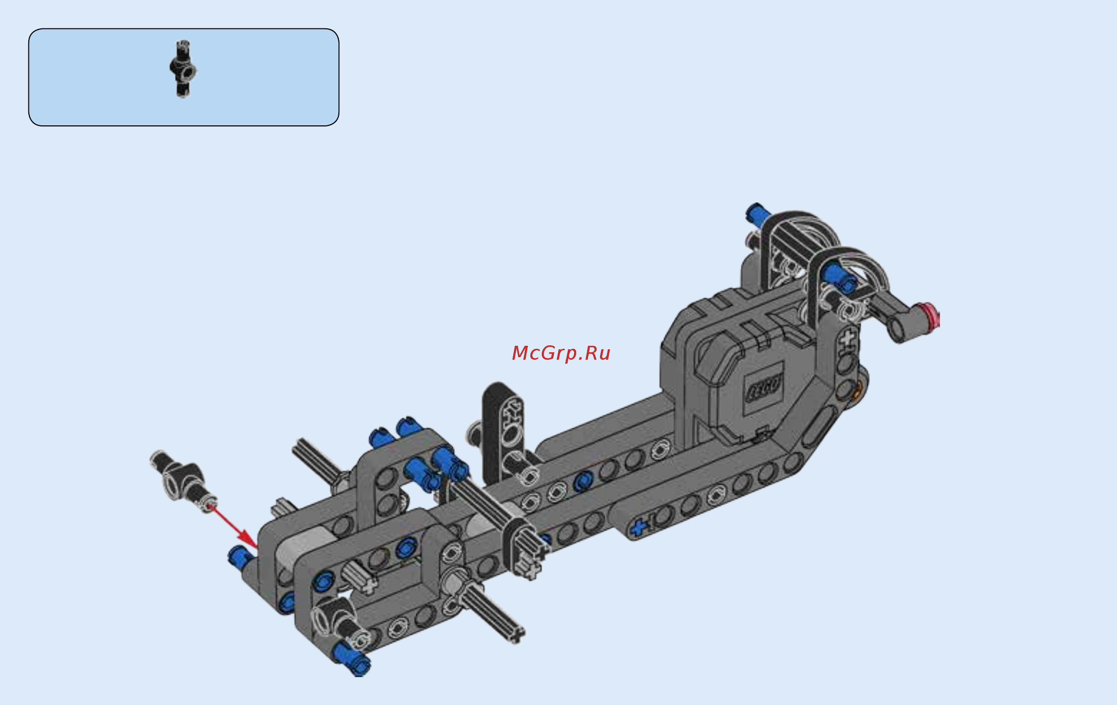 Lego Technic Гоночный автомобиль для побега (42046) Инструкция по эксплуатации онлайн [22/55] 305125