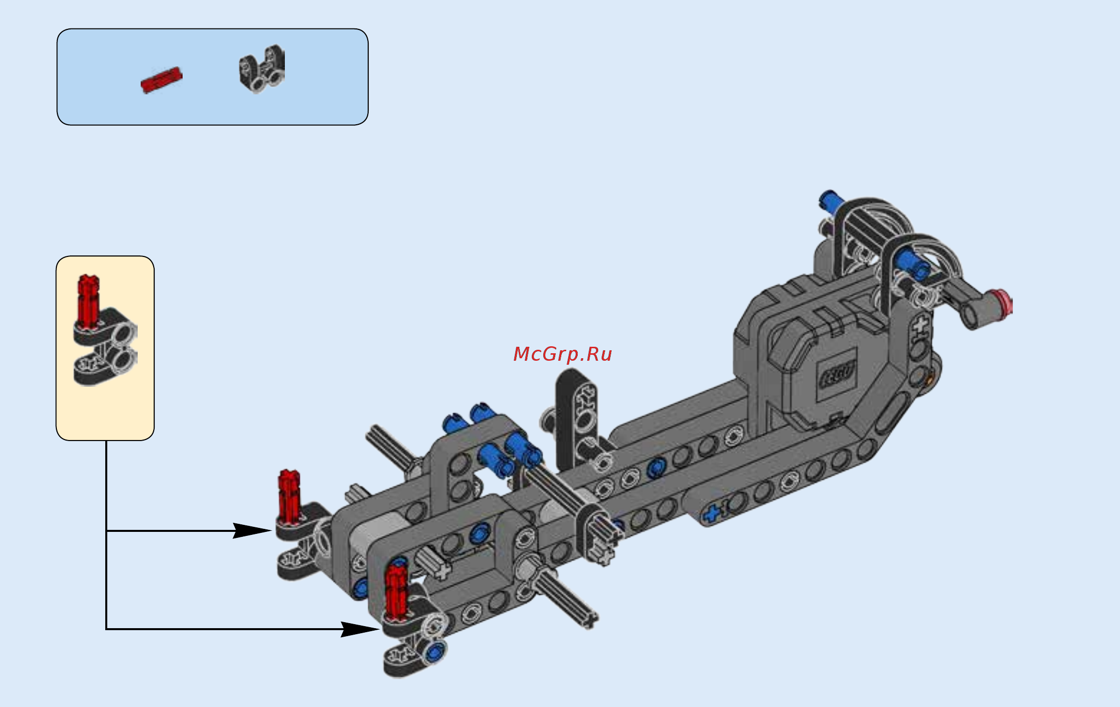 Lego Technic Гоночный автомобиль для побега (42046) Инструкция по эксплуатации онлайн [23/55] 305125