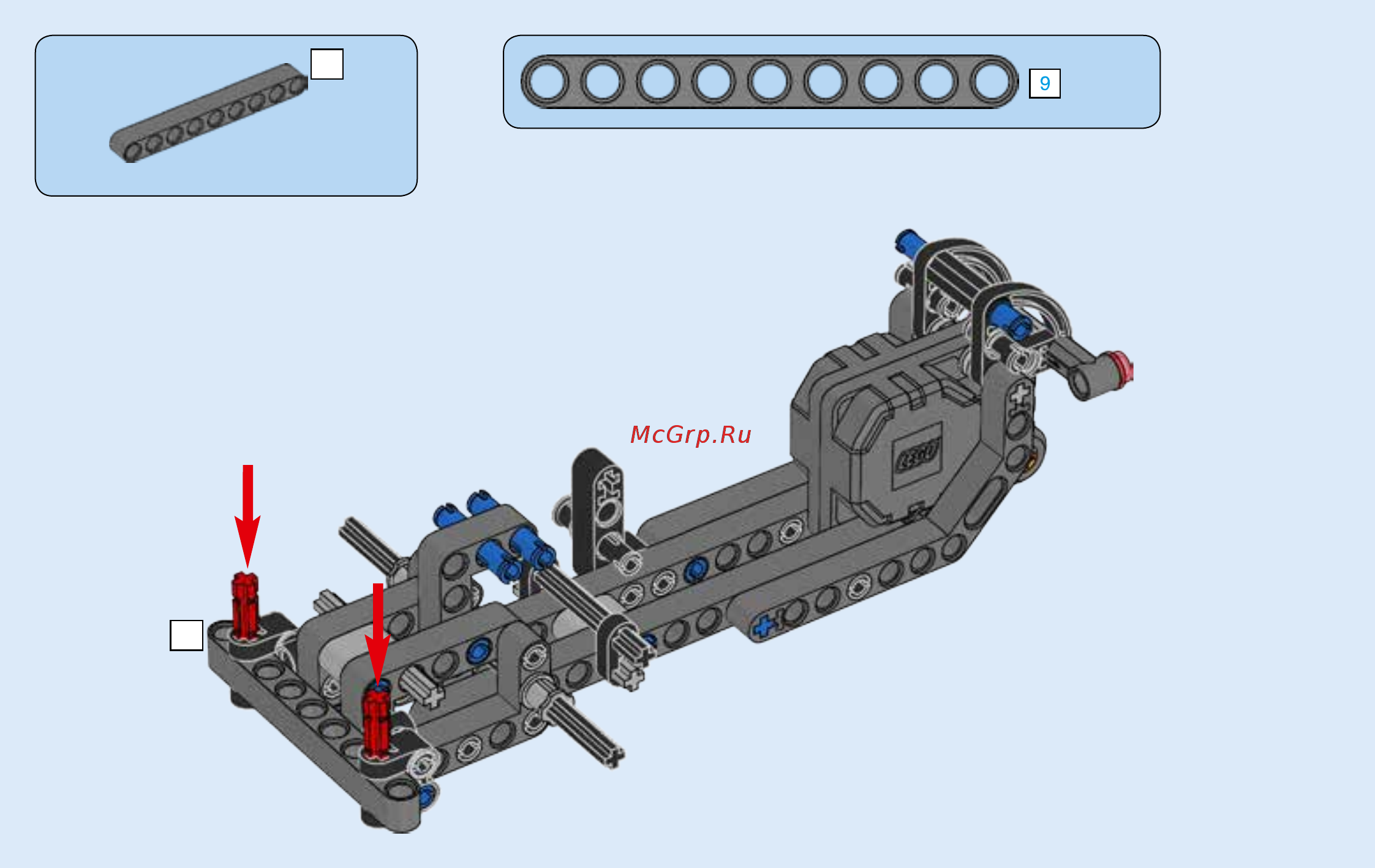 Lego Technic Гоночный автомобиль для побега (42046) Инструкция по эксплуатации онлайн [24/55] 305125