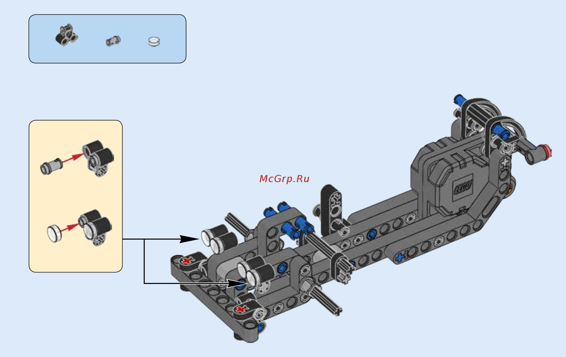 Lego Technic Гоночный автомобиль для побега (42046) Инструкция по эксплуатации онлайн [25/55] 305125
