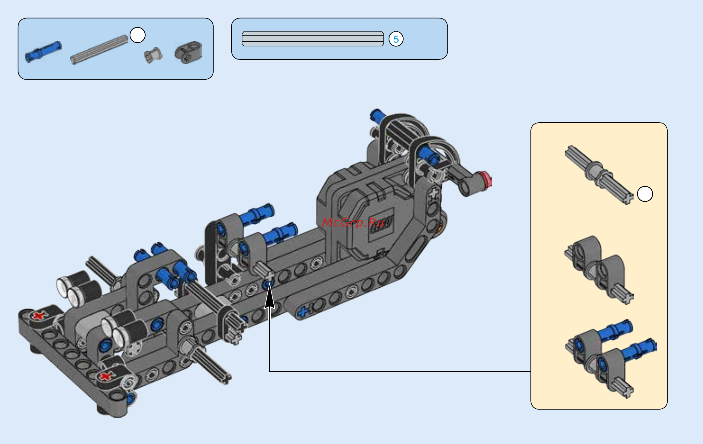 Lego Technic Гоночный автомобиль для побега (42046) Инструкция по эксплуатации онлайн [26/55] 305125