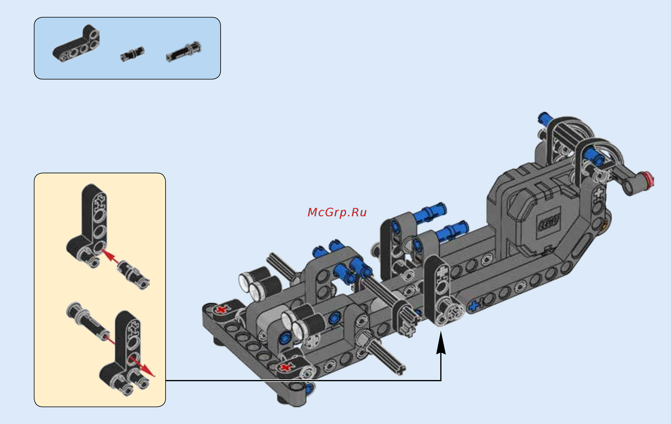 Lego Technic Гоночный автомобиль для побега (42046) Инструкция по эксплуатации онлайн [27/55] 305125