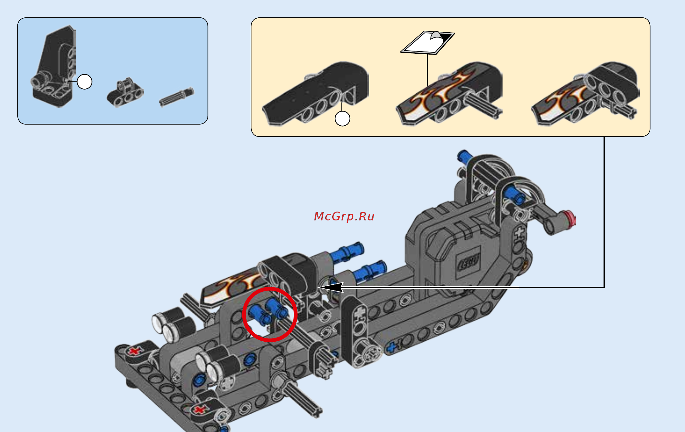 Lego Technic Гоночный автомобиль для побега (42046) Инструкция по эксплуатации онлайн [28/55] 305125