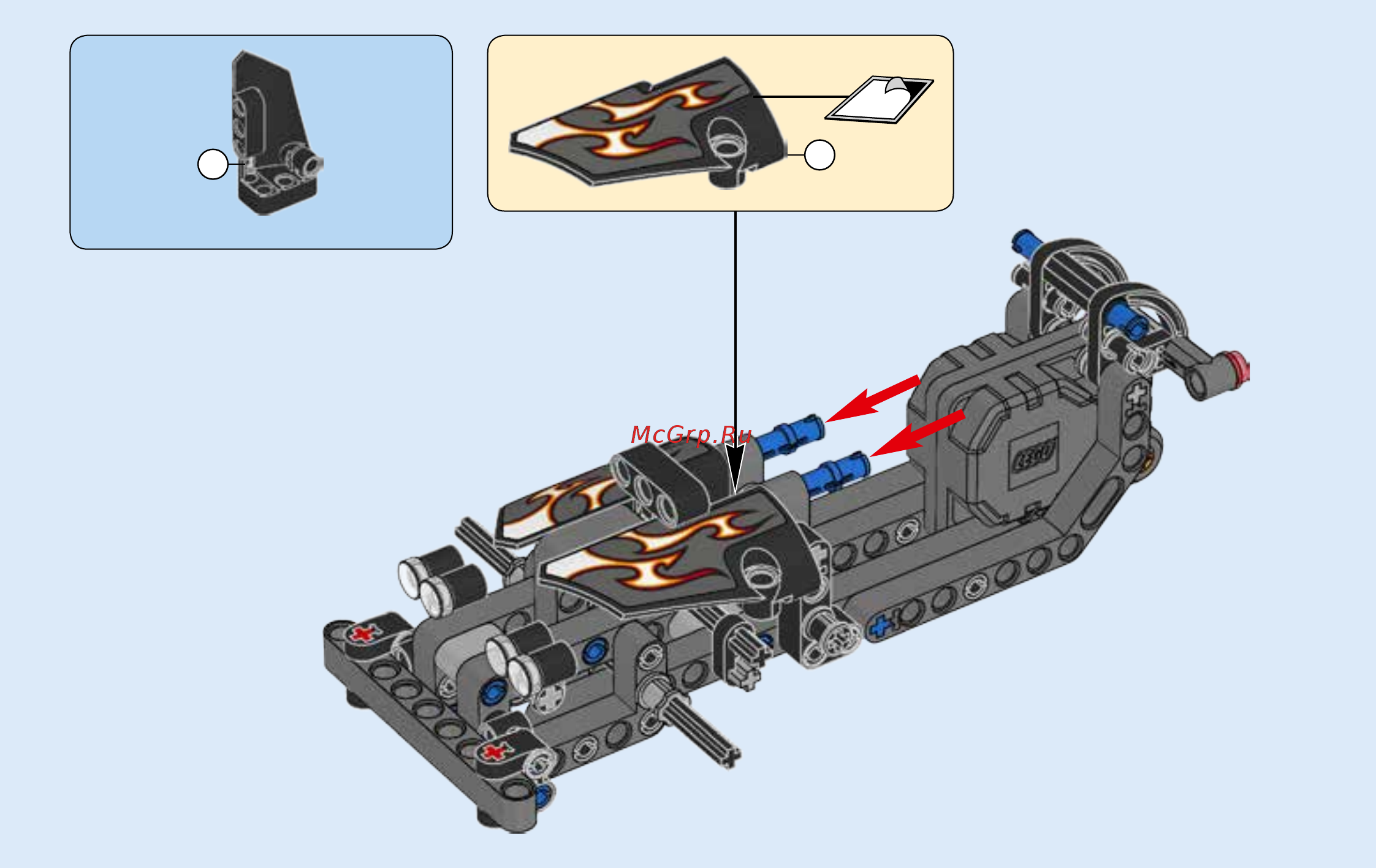 Lego Technic Гоночный автомобиль для побега (42046) Инструкция по эксплуатации онлайн [29/55] 305125