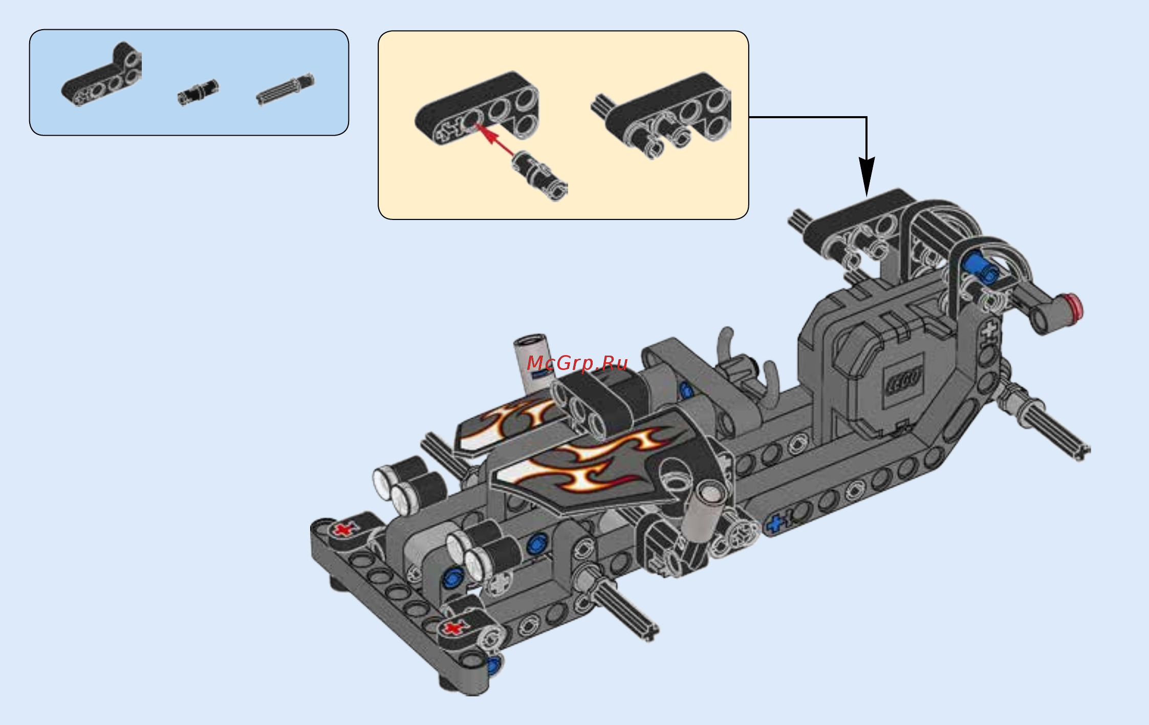 Lego Technic Гоночный автомобиль для побега (42046) Инструкция по эксплуатации онлайн [34/55] 305125