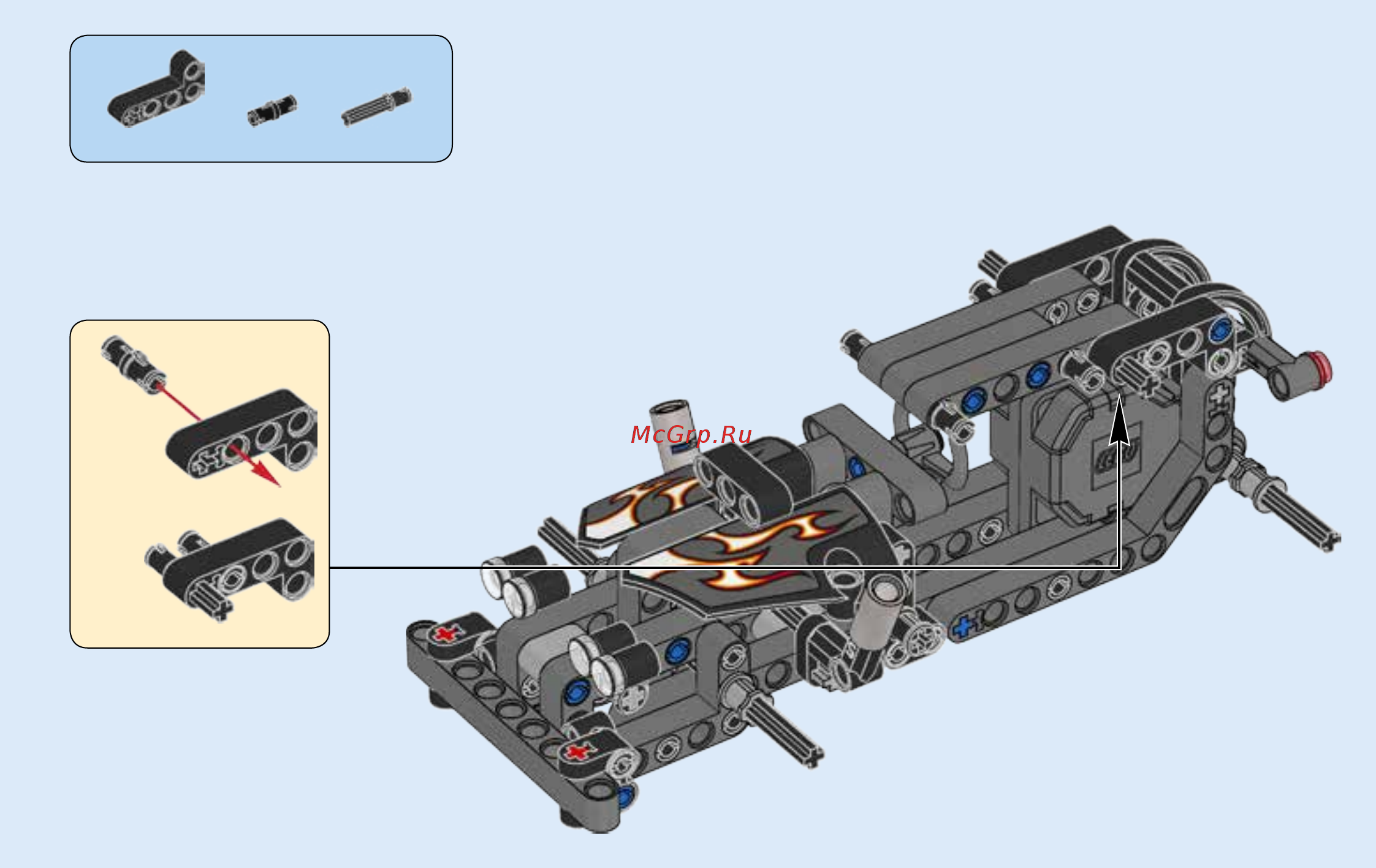 Lego Technic Гоночный автомобиль для побега (42046) Инструкция по эксплуатации онлайн [37/55] 305125