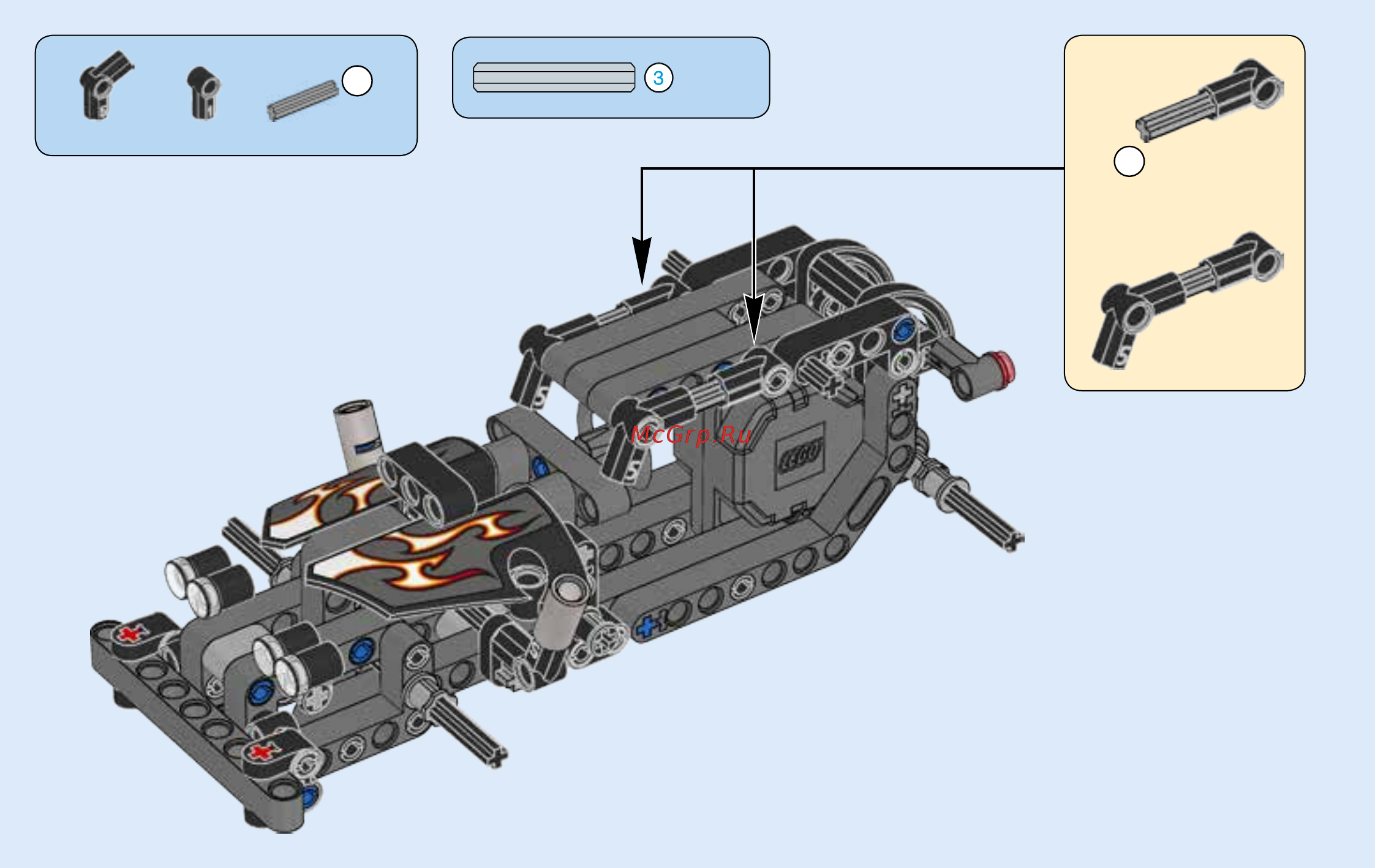 Lego Technic Гоночный автомобиль для побега (42046) Инструкция по эксплуатации онлайн [38/55] 305125