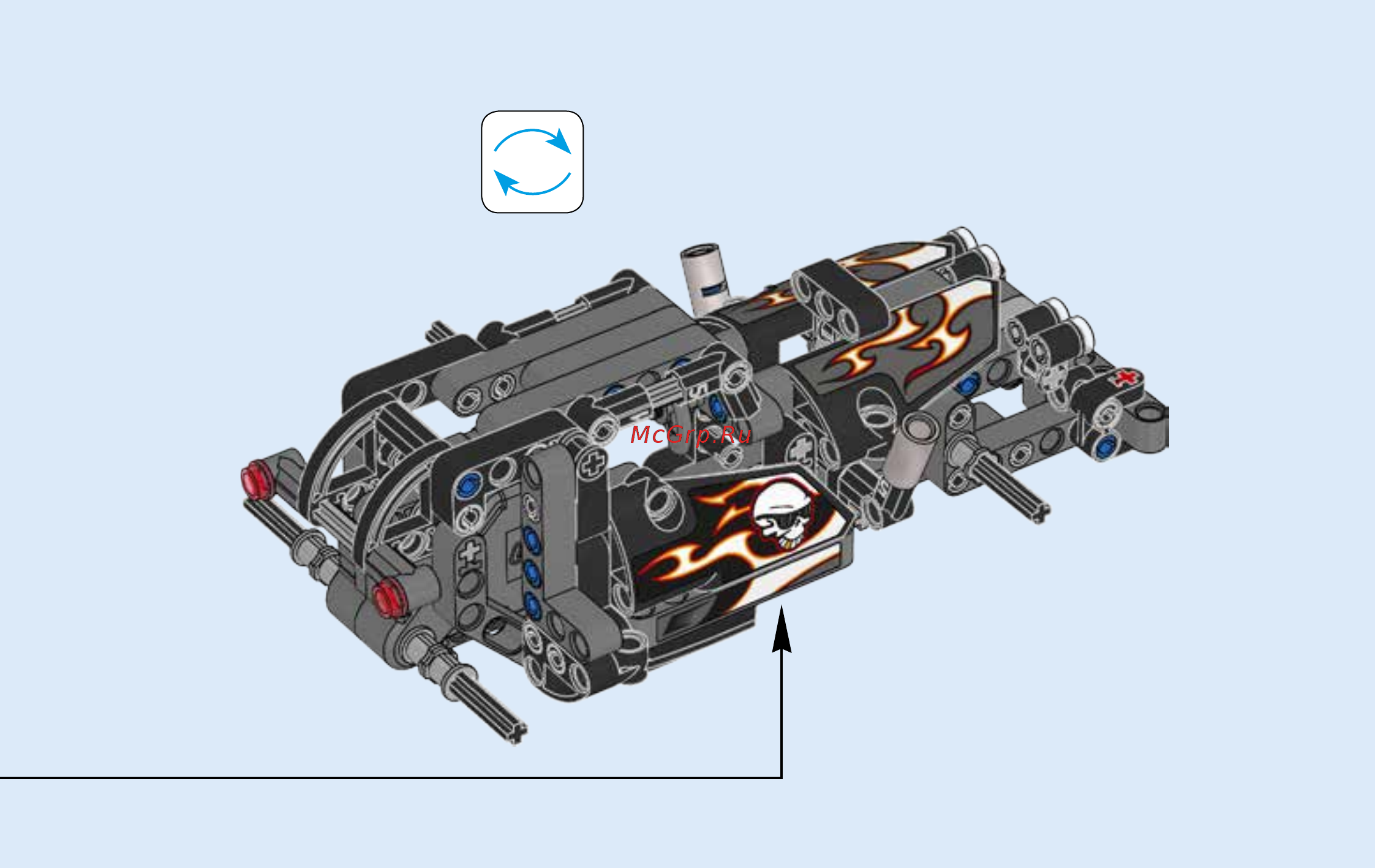 Lego Technic Гоночный автомобиль для побега (42046) Инструкция по эксплуатации онлайн [43/55] 305125