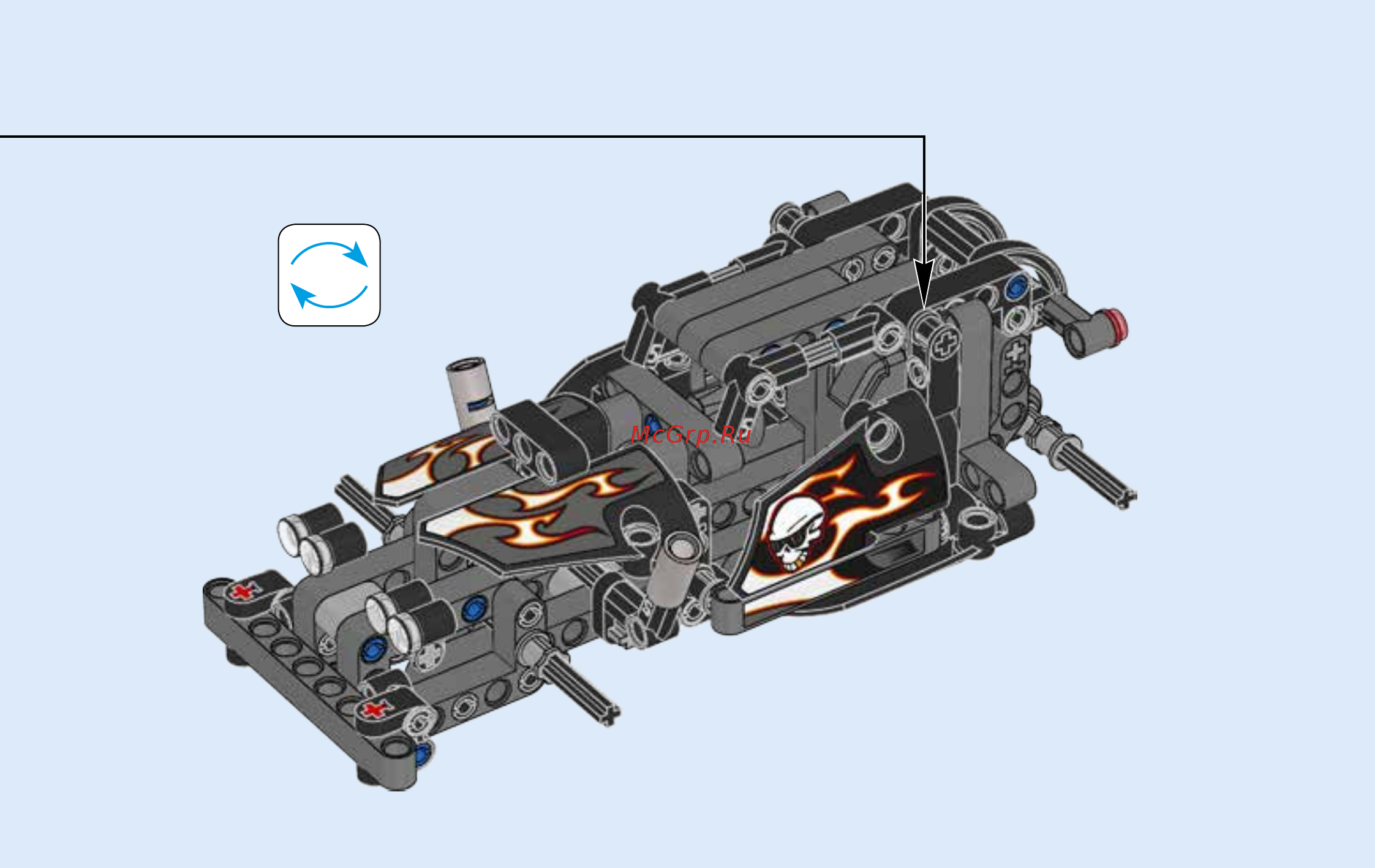 Lego Technic Гоночный автомобиль для побега (42046) Инструкция по эксплуатации онлайн [48/55] 305125