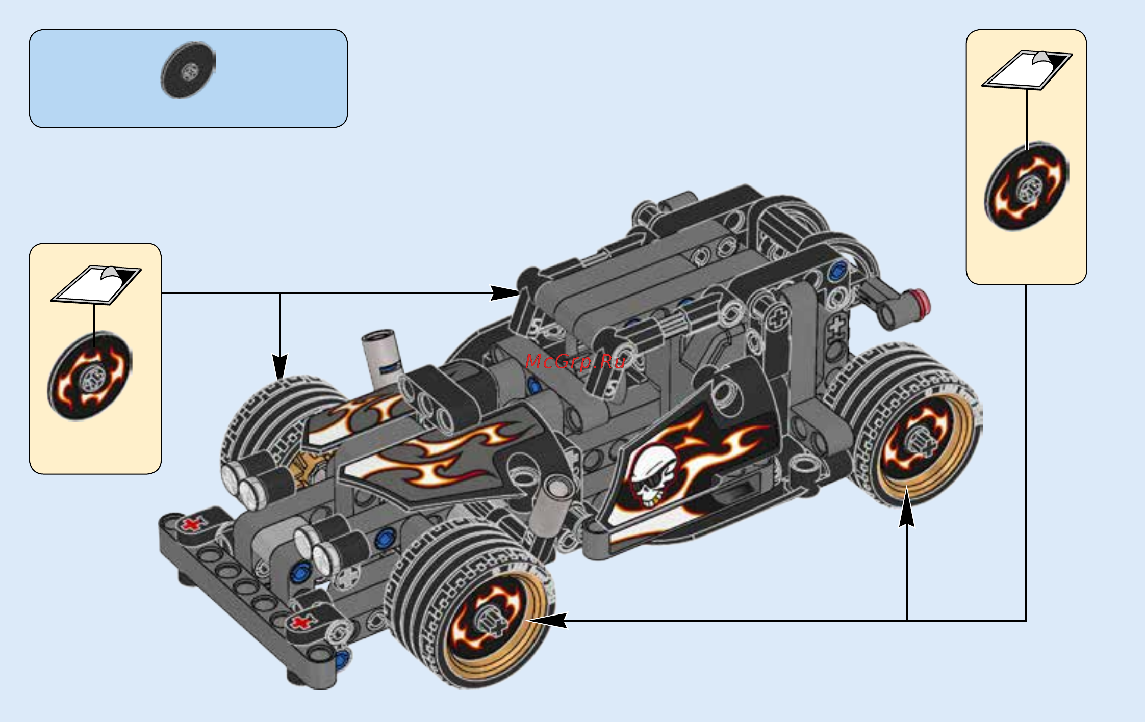 Lego Technic Гоночный автомобиль для побега (42046) Инструкция по эксплуатации онлайн [50/55] 305125