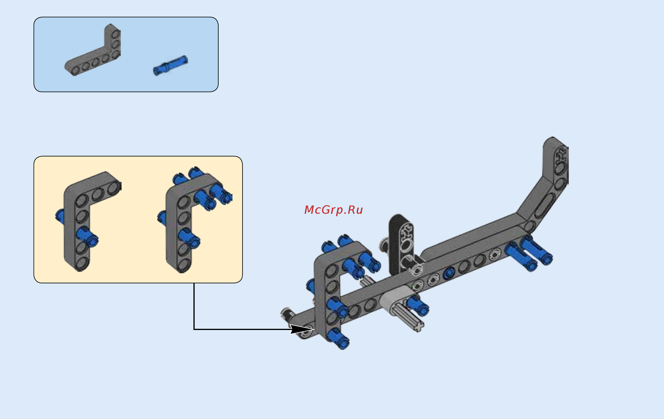 Lego Technic Гоночный автомобиль для побега (42046) Инструкция по эксплуатации онлайн [7/55] 305125