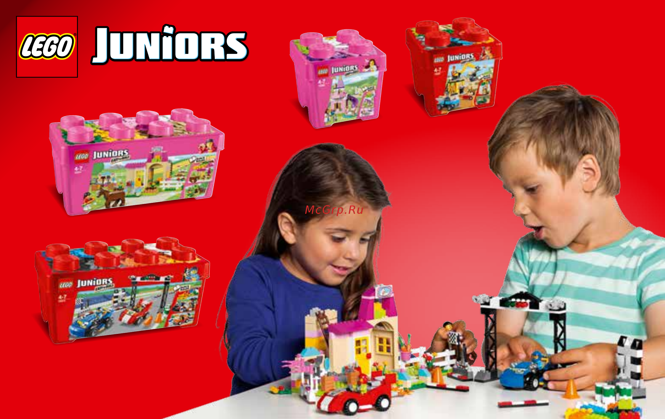 Lego Juniors Грузовик для дорожных работ (10683) Инструкция по эксплуатации онлайн [52/55] 305128